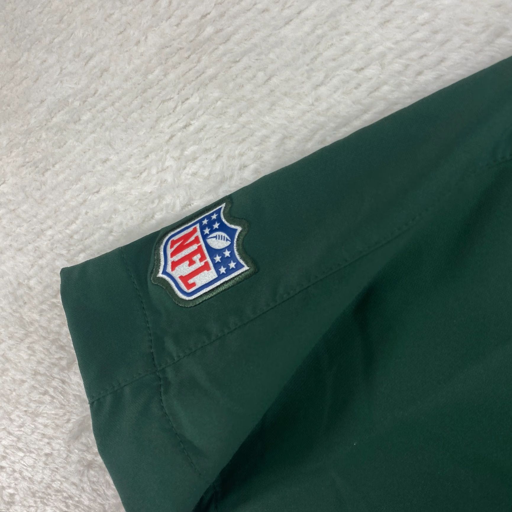 Nike Nike Dri-Fit On Field Apparel Packers Windbreaker Short Sleeve Small Green Size US 29 - 5 Thumbnail