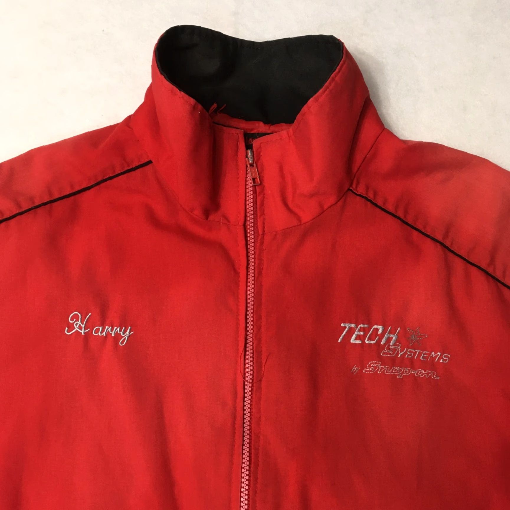 Vintage King Louie Pro Fit VTG Jacket L Red Zip Embroidered USA Windbreaker MENS Size US L / EU 52-54 / 3 - 2 Thumbnail