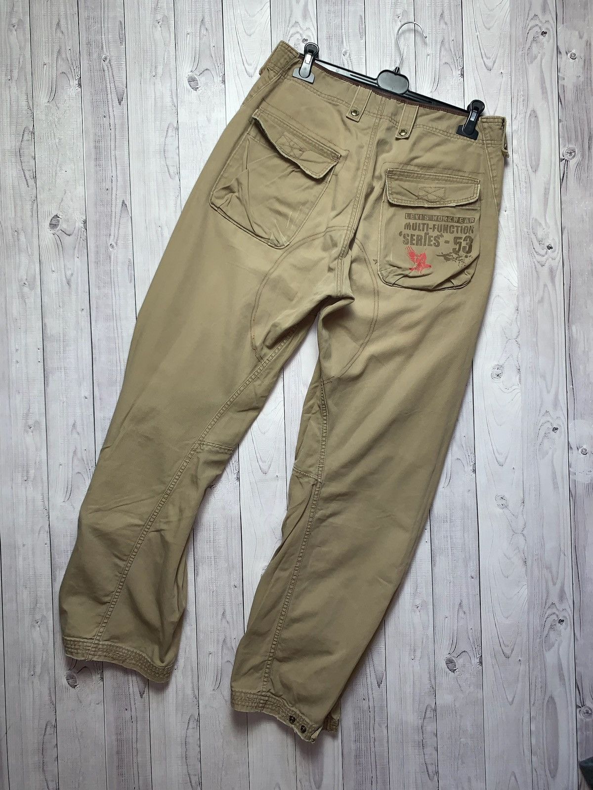 Levi's × Levi's Vintage Clothing × Vintage Levis Cargo joggers vintage pants multi Pocket rare size 34 Size US 34 / EU 50 - 14 Thumbnail