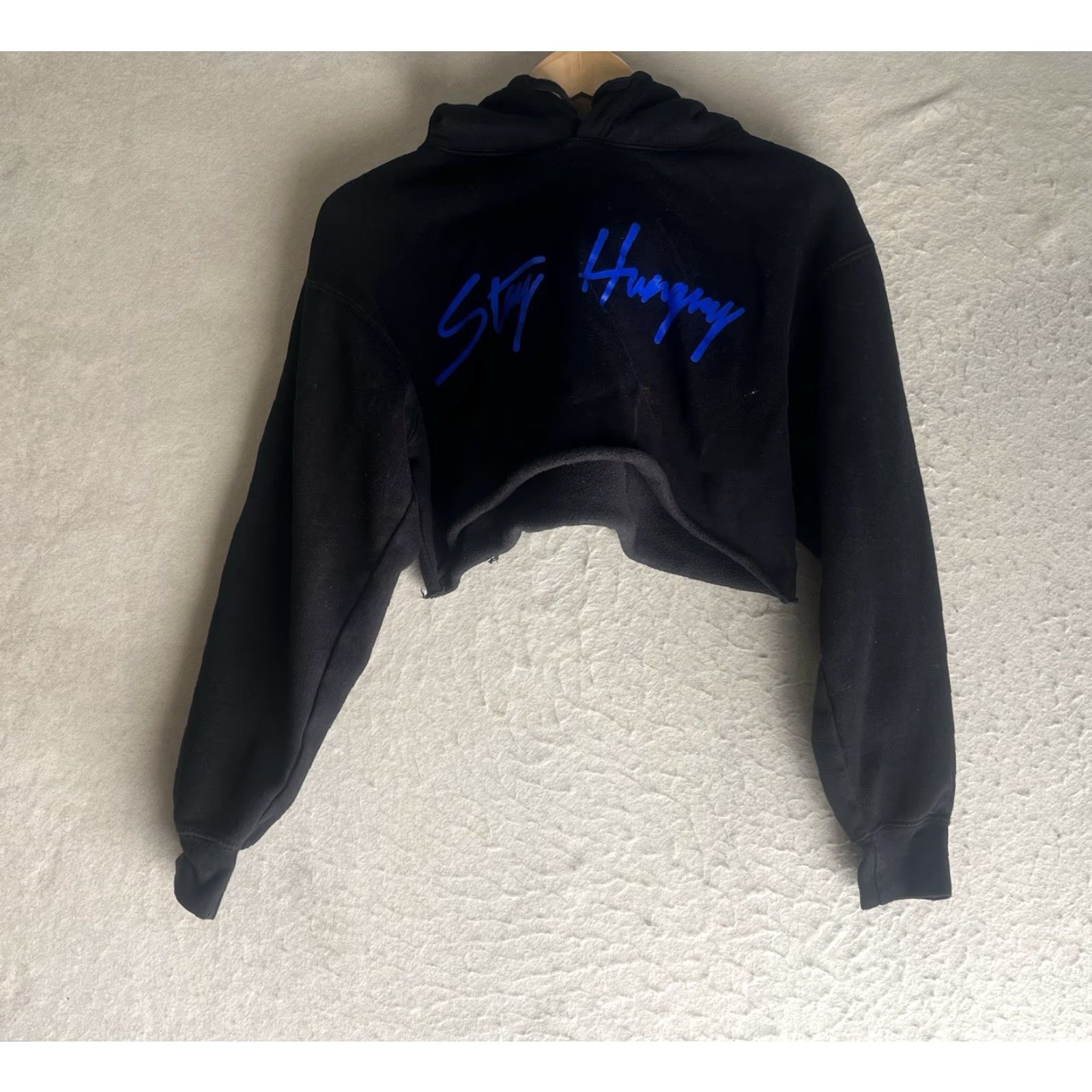 Both Belly’s Women Crop Hoodie Black Size Small Pullover Activewear LogoBoth Size S Womens Hoodie Size S / US 4 / IT 40 - 2 Thumbnail