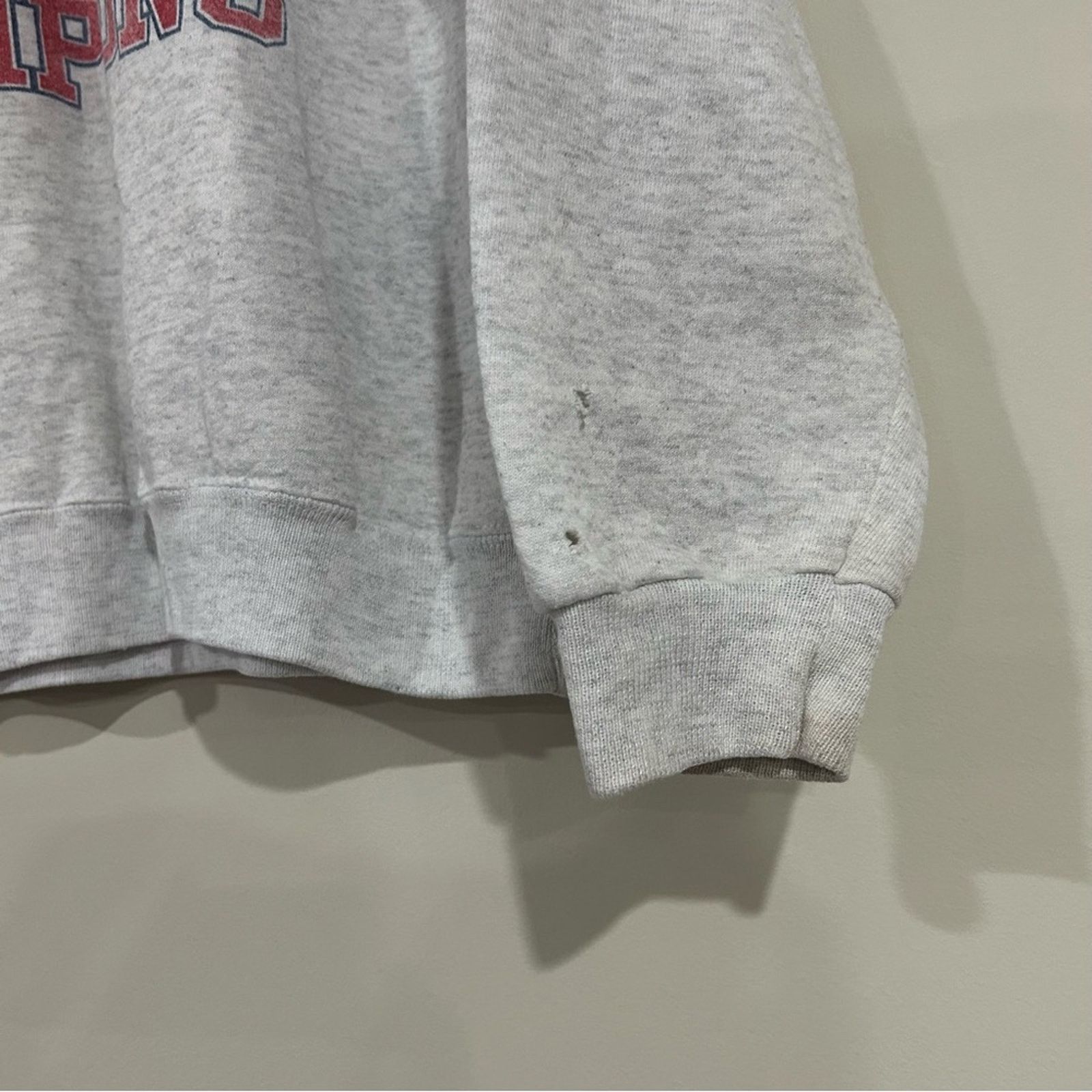 Lee 1995 Atlanta Braves World Champions Sweatshirt Size US XL / EU 56 / 4 - 6 Thumbnail