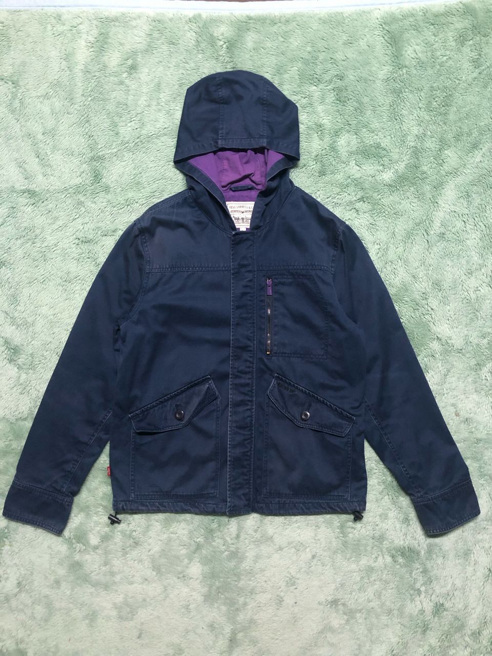 Japanese Brand × Levi's × Levi's Vintage Clothing LEVI'S HEAVY COTTON HOODED JACKET SUNFADED FADED Size US M / EU 48-50 / 2 - 1 Thumbnail
