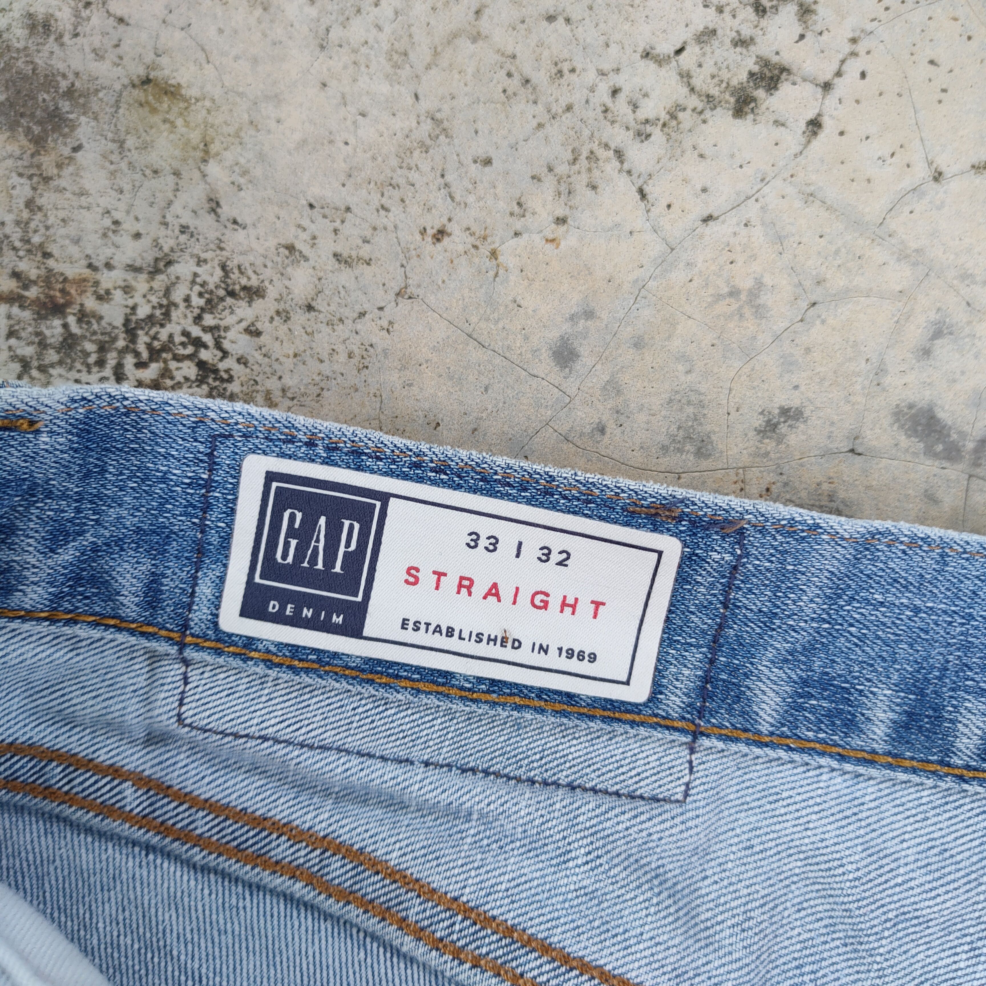 Gap VINTAGE GAP STRAIGHT FADED DISTRESSED JEANS PANTS Size US 36 / EU 52 - 13 Thumbnail