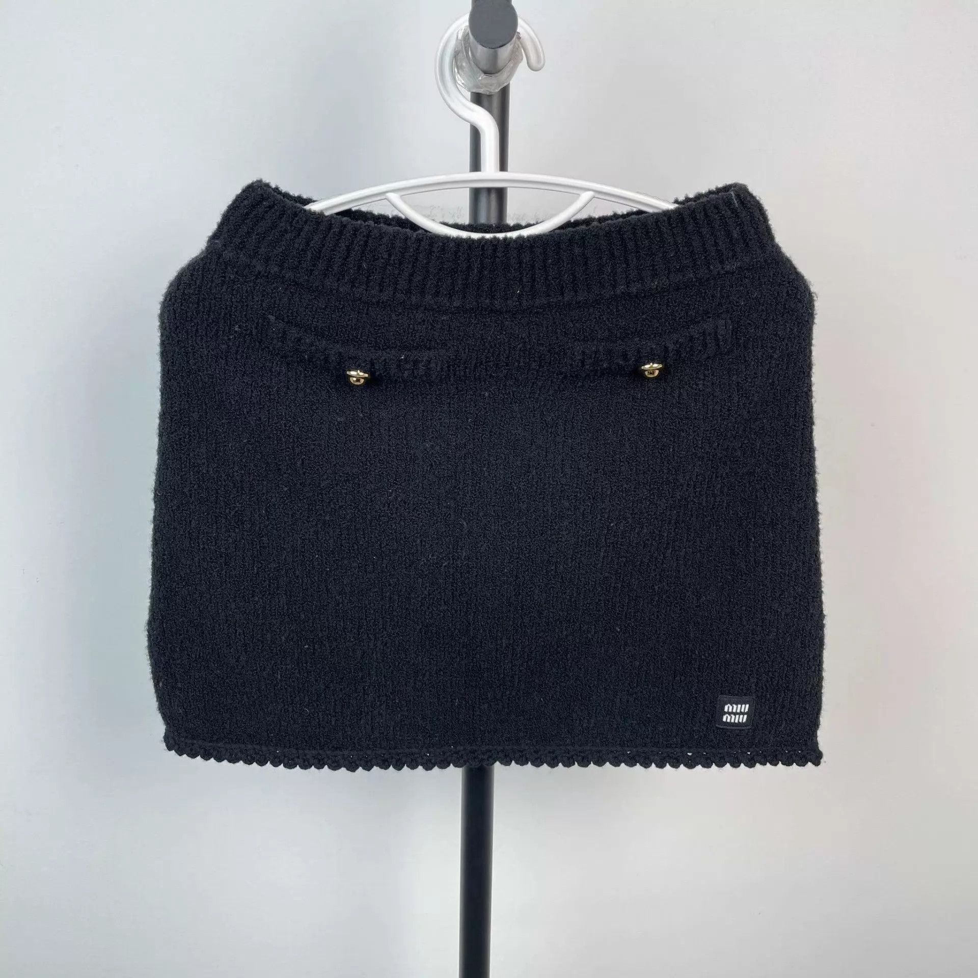 Miu Miu MIU MIU wool mini skirt Size 26" / US 2 / IT 38 - 1 Thumbnail