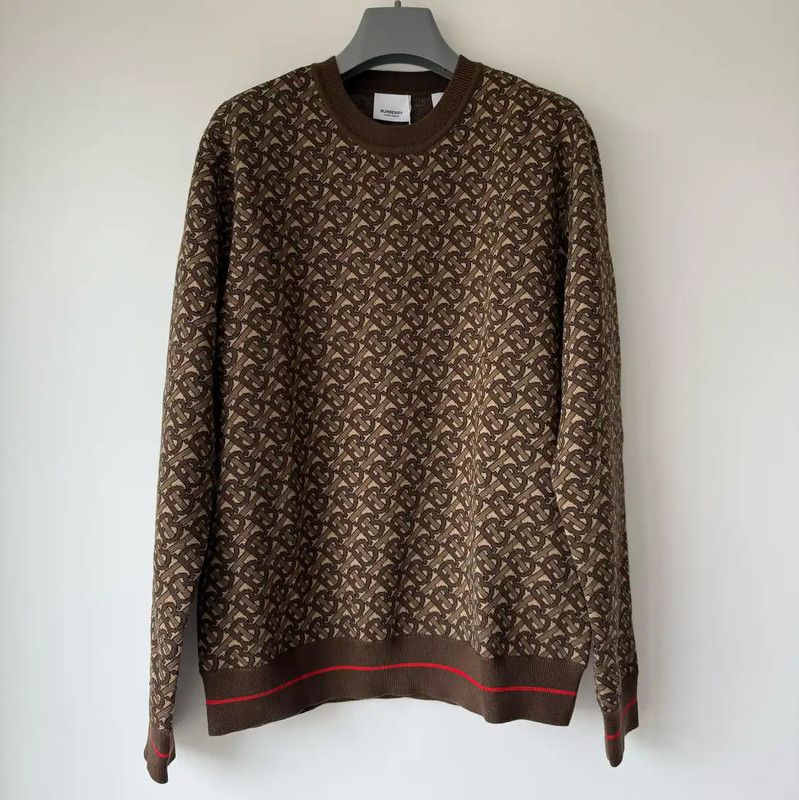 Burberry Brown Wool Long Sleeve Sweater