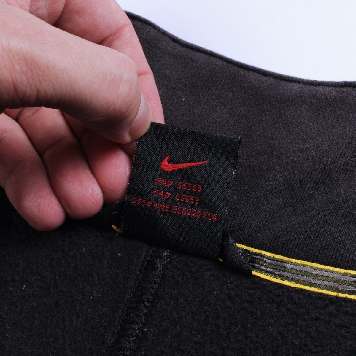 Nike × Vintage NIKE Vintage Cotton Full Zip Pockets Sweater Jacket Size US L / EU 52-54 / 3 - 22 Thumbnail