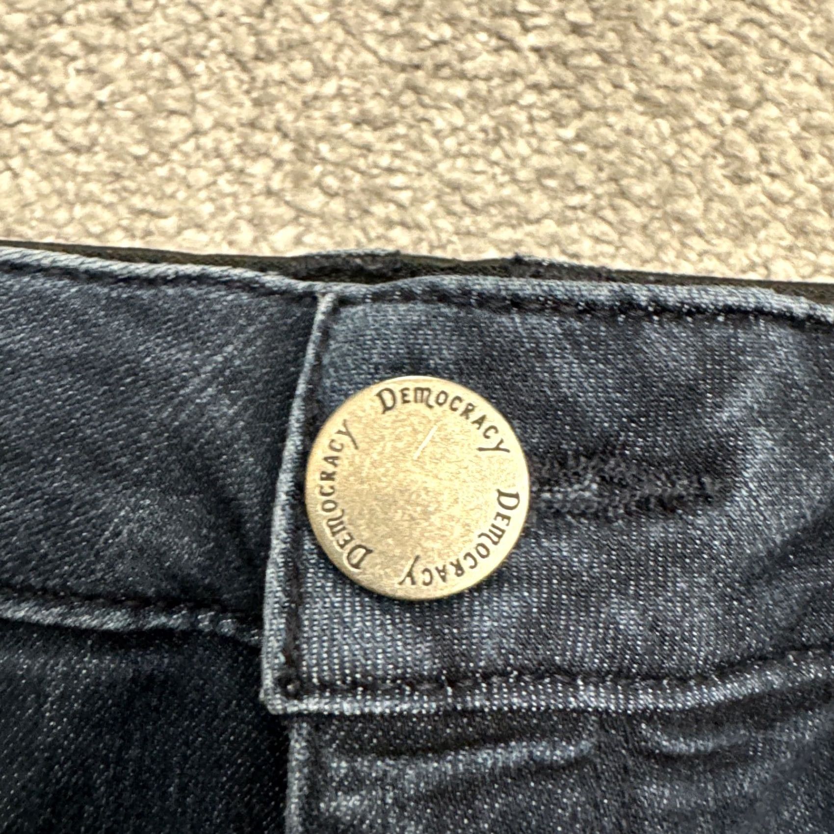 Vintage Democracy AB Technology Jeans Womens 8 Petite Dark Wash Denim Ankle Regular Blue Cotton Blend 5-Pocket City Streetwear Womens Size 30" / US 8 / IT 44 - 4 Thumbnail