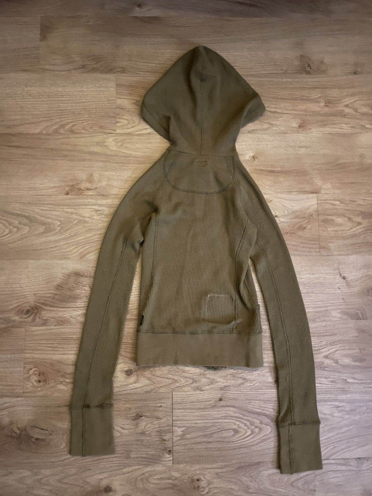 Le Grande Bleu (L.G.B.) Military LGB Waffle Knit Hoodie Size XS / US 0-2 / IT 36-38 - 2 Thumbnail