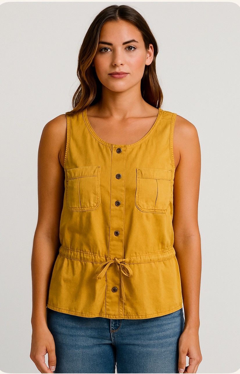 Vince Camuto Vince Camuto mustard, yellow top size s Size S / US 4 / IT 40 - 1 Thumbnail