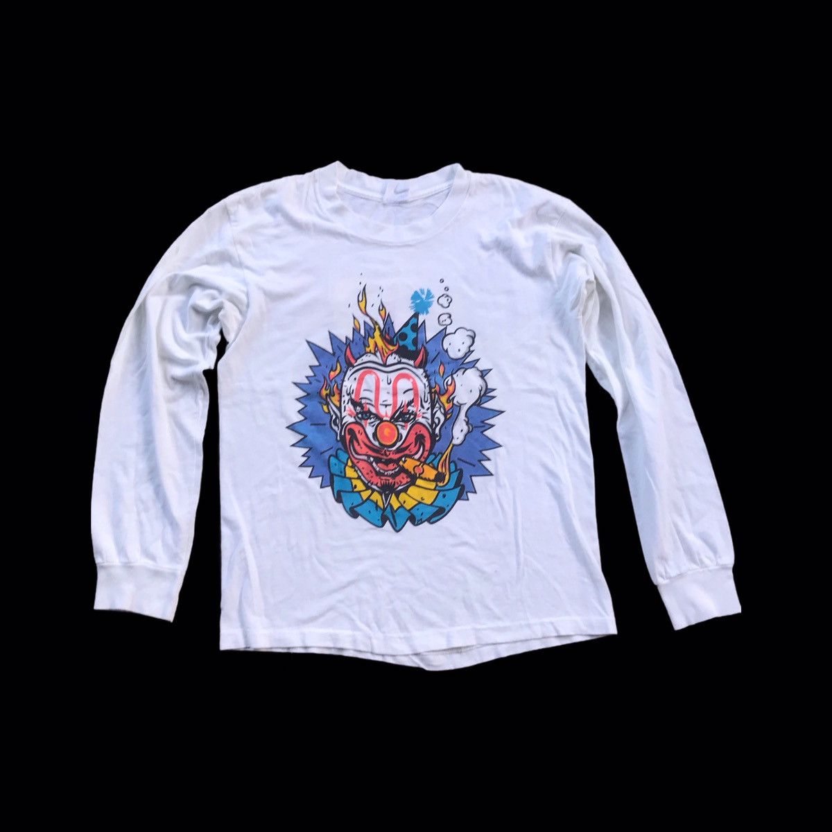 image of Skategang x Think Skateboards Vintage Skateboard Gouge Very 80's Tee in White, Men's (Size Medium)