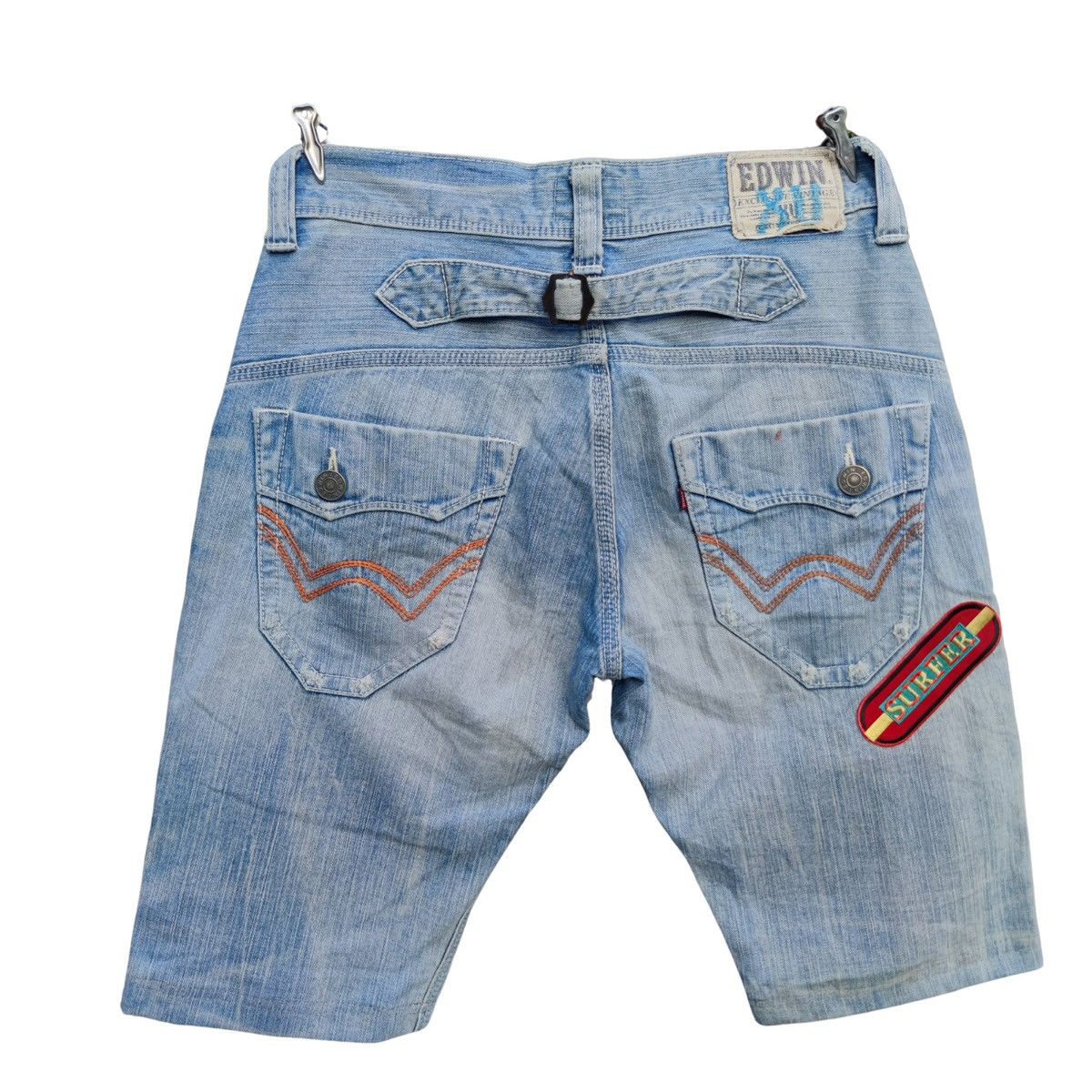 Edwin × Japanese Brand × Vintage Edwin With Surf Patch Denim Shorts Size US 30 / EU 46 - 2 Thumbnail