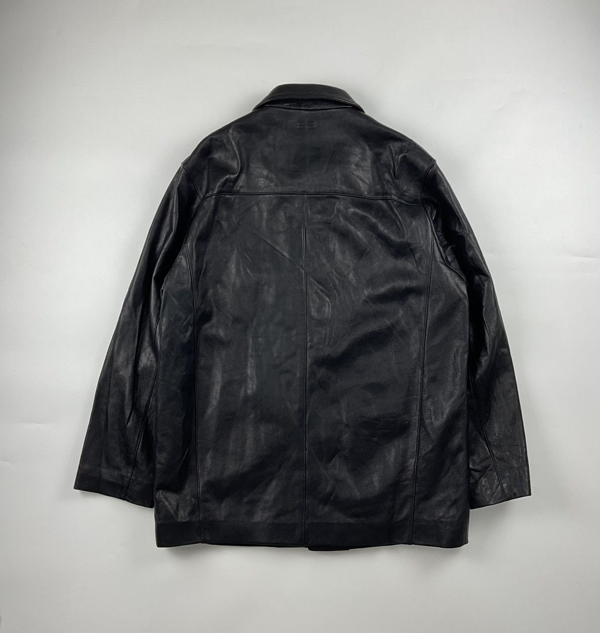 Balenciaga Vintage Balenciaga Leather Jacket Size US XL / EU 56 / 4 - 2 Thumbnail