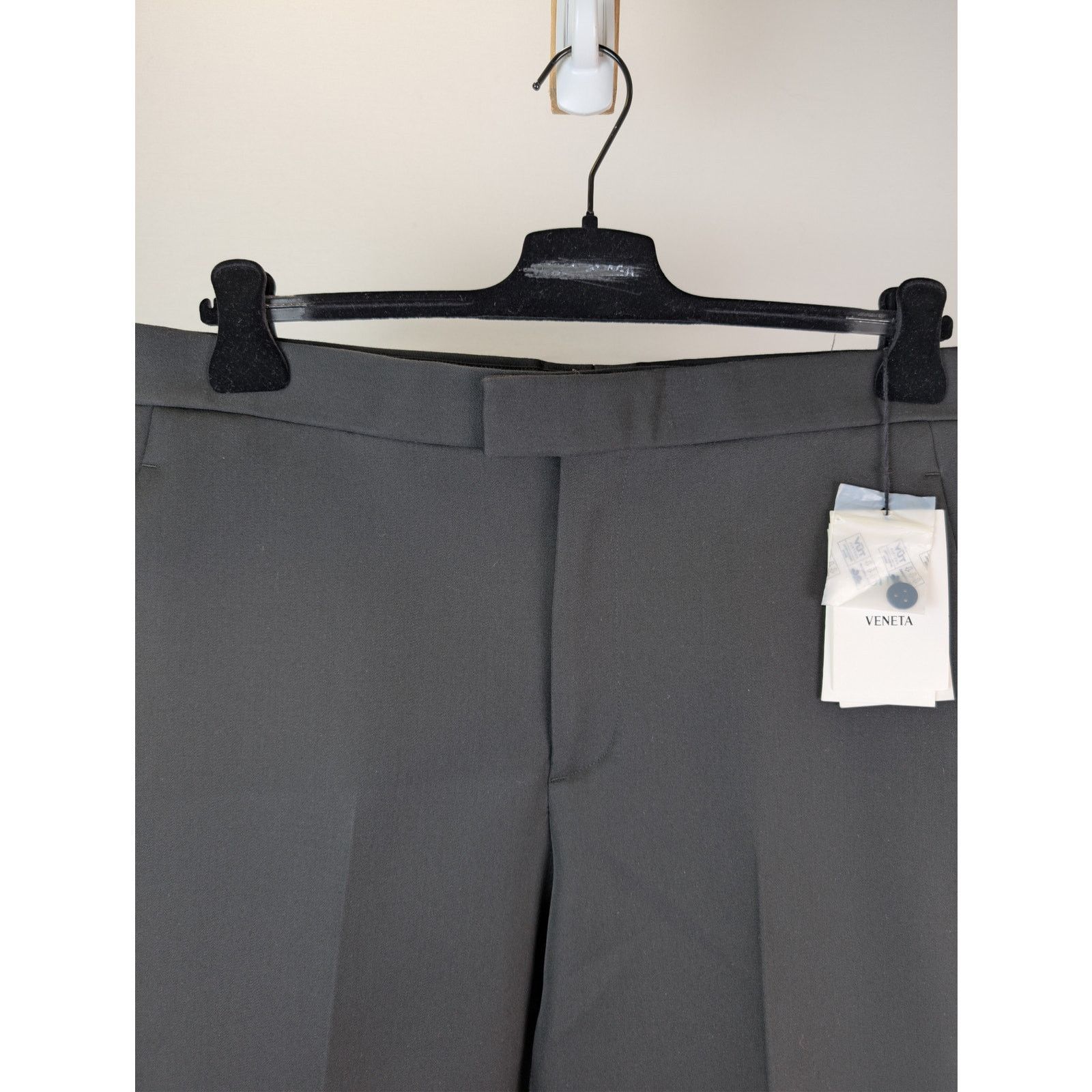 Bottega Veneta o1rshd1 Compact Wool Trousers Pants in Black Size US 34 / EU 50 - 9 Thumbnail