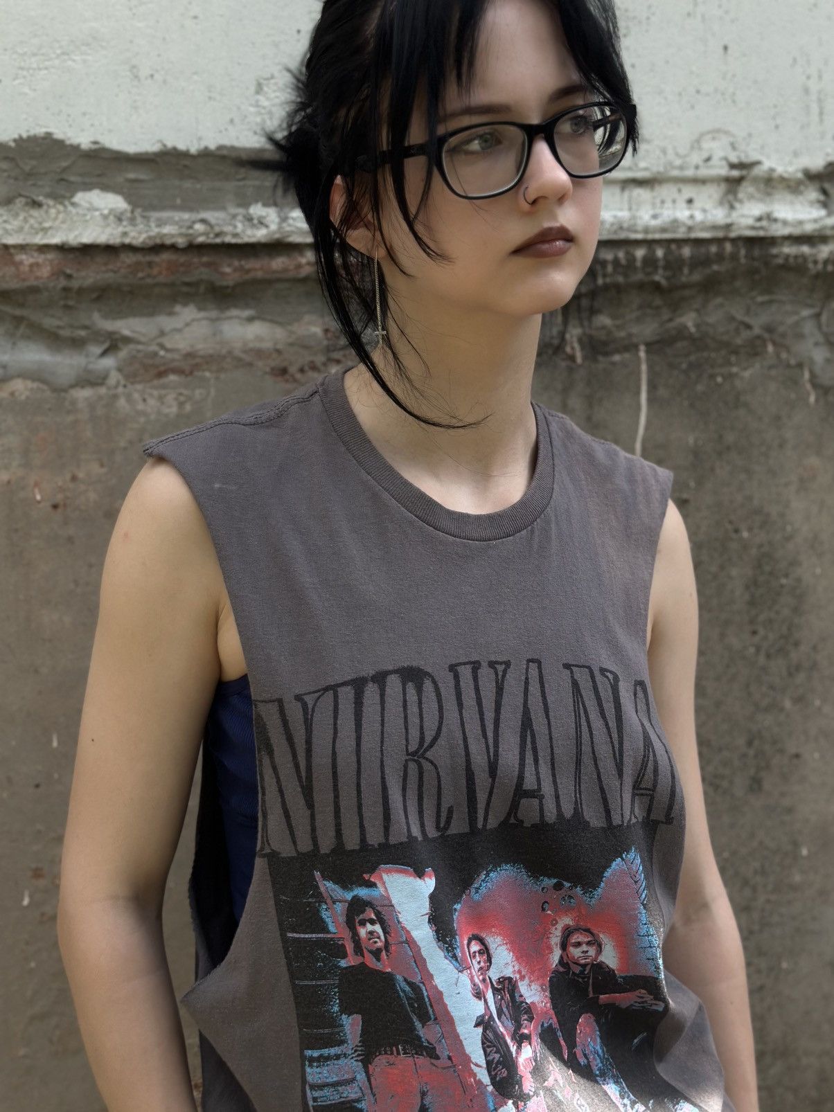 Nirvana VTG Nirvana Tank Top Sleeves Big Logo Band Rock Y2K Size XS Size US XS / EU 42 / 0 - 4 Thumbnail