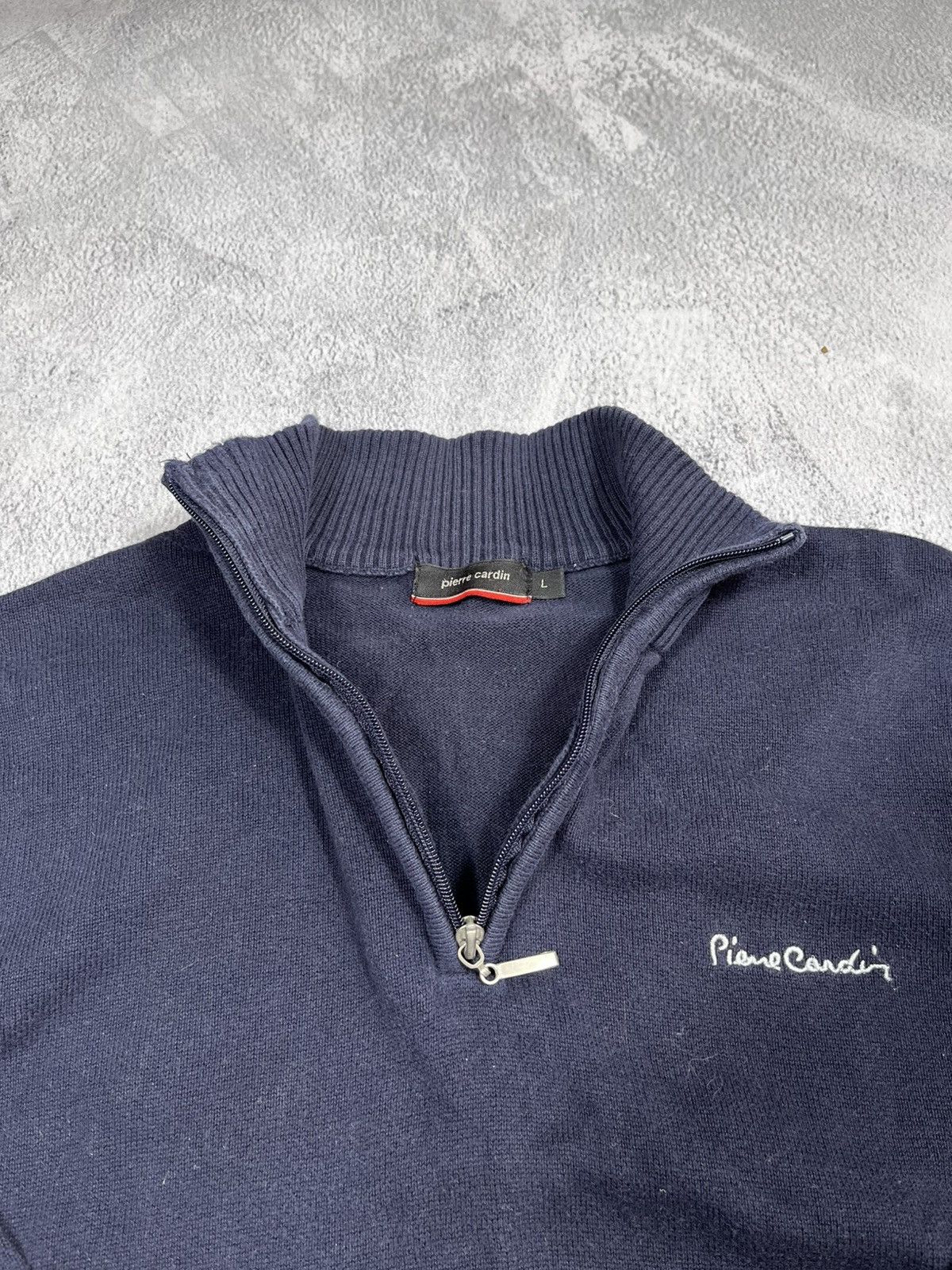Pierre Cardin Vintage Y2K Pierre Cardin quarter zip 1/4 sweater old money Size US L / EU 52-54 / 3 - 4 Thumbnail