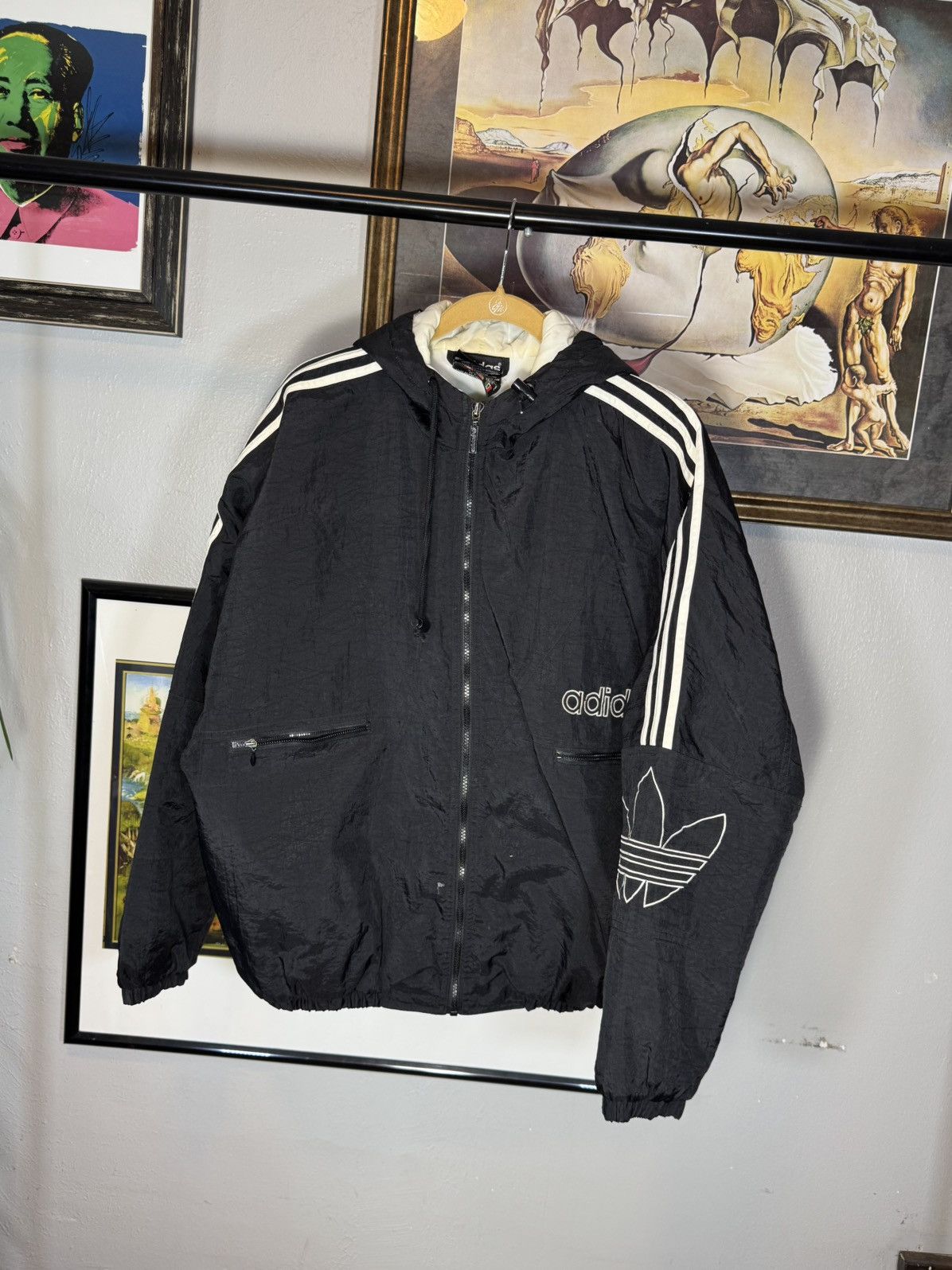 Adidas Vintage Adidas Trefoil Jacket 90s Size US L / EU 52-54 / 3 - 1 Thumbnail