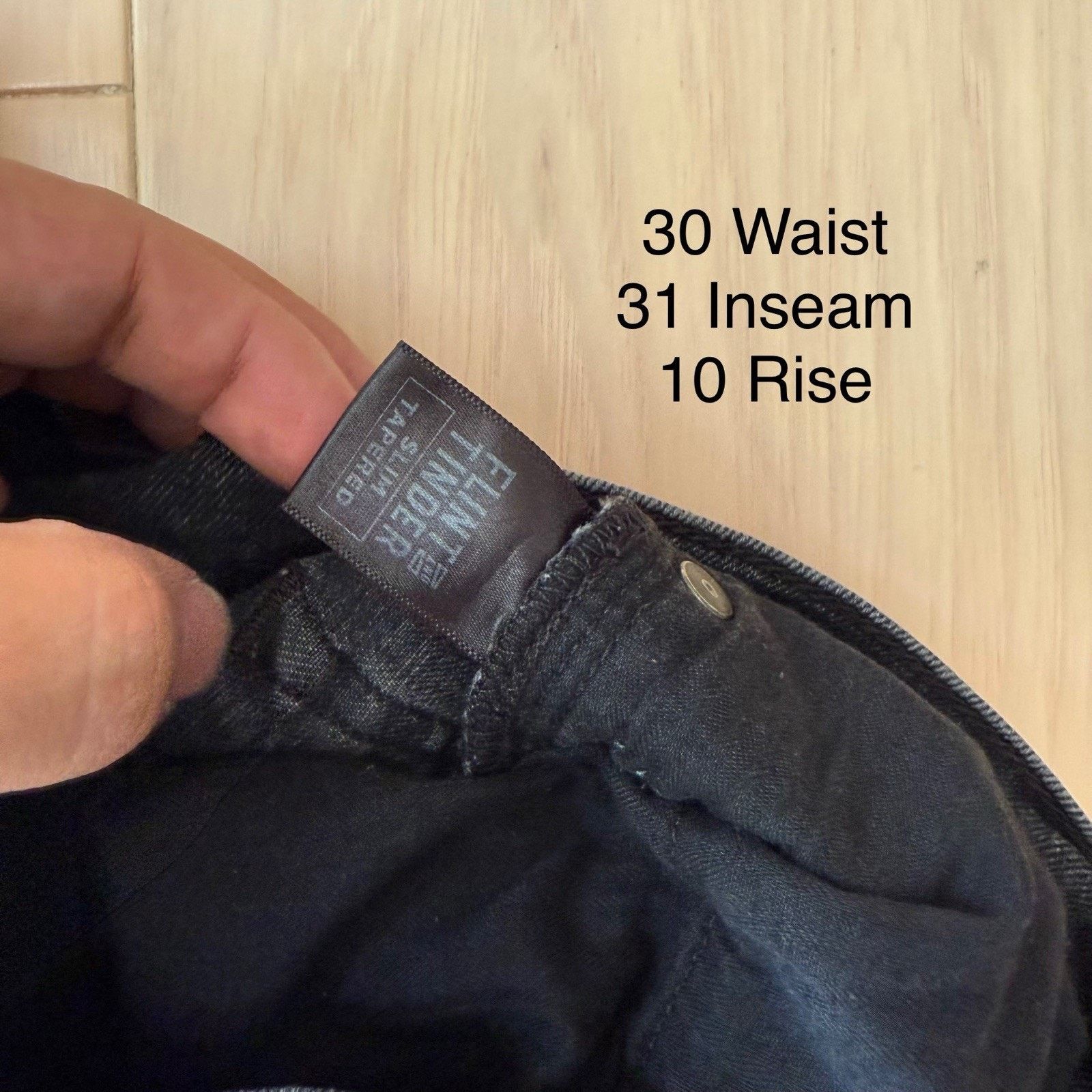 Flint And Tinder Flint and Tinder Jeans 30 Black Denim Casual Tapered Size US 30 / EU 46 - 6 Thumbnail