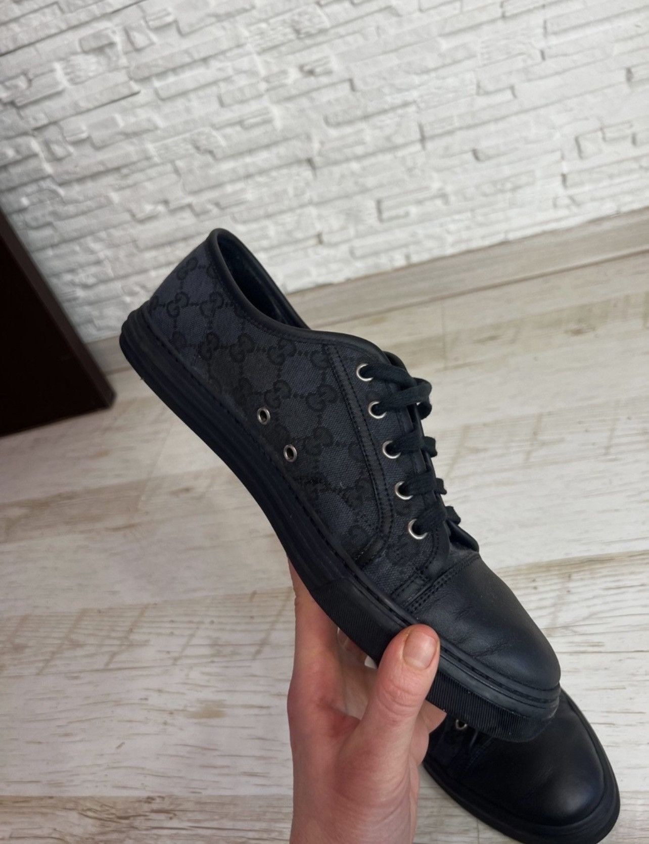 Gucci Gucci GG Logo Low Top Sneakers 426189 Size 10 Size US 10 / EU 43 - 14 Thumbnail