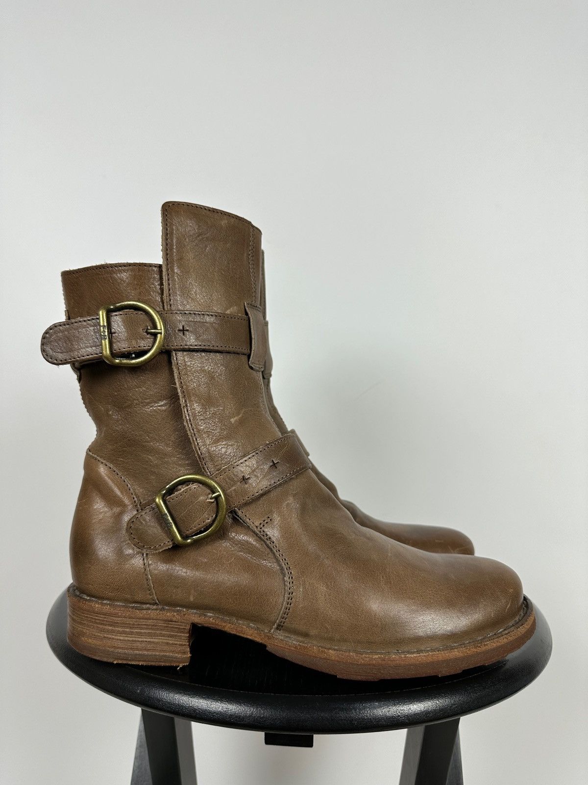Fiorentini Baker Eternity Buckle Moto Ankle Boots