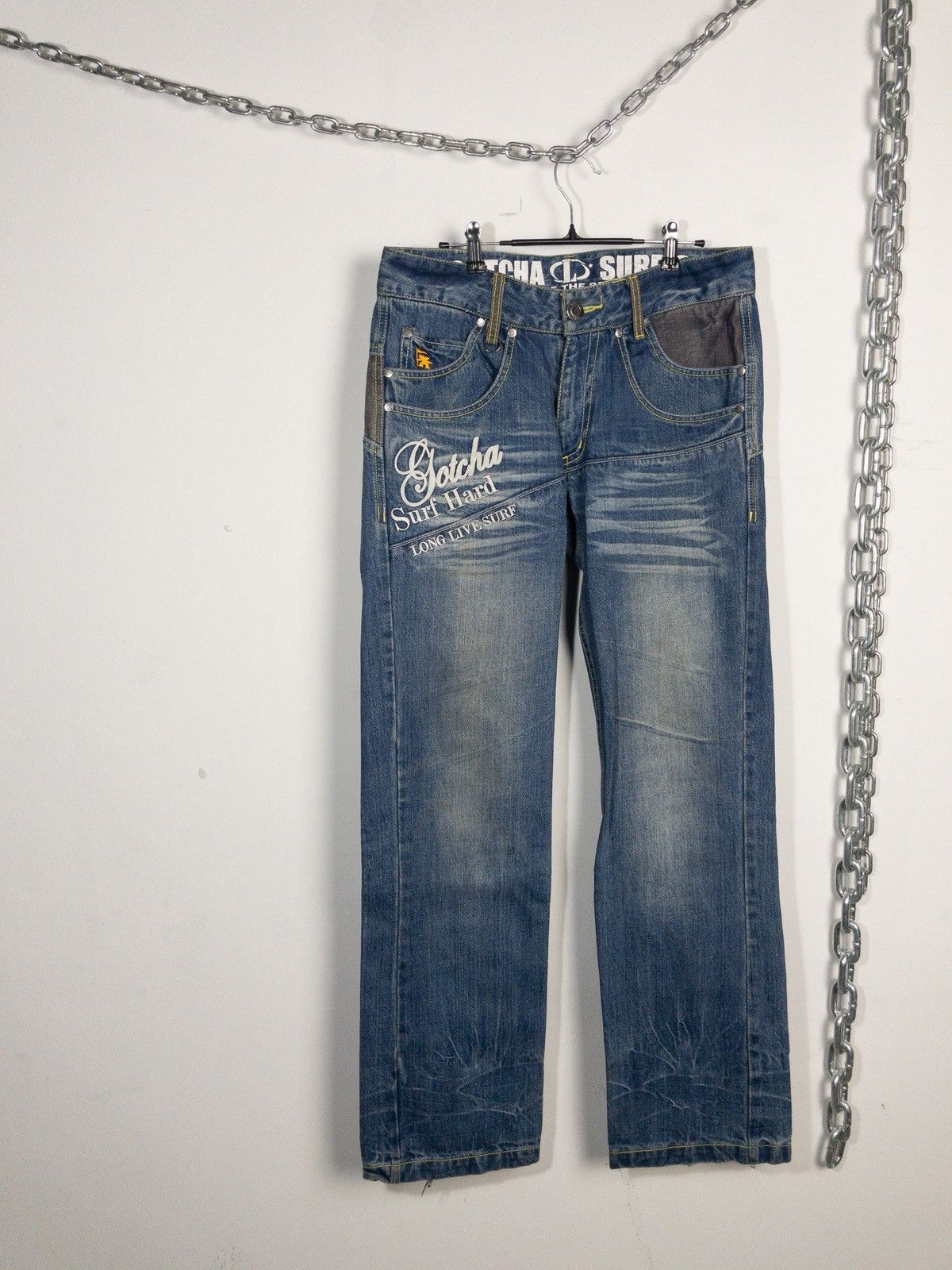 Gotcha Vintage Gotcha Baggy Jeans Embroidery Surf like Ecko Size US 34 / EU 50 - 3 Thumbnail