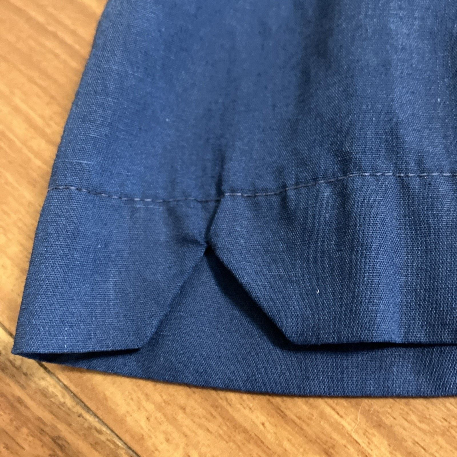 Other Vtg1970s Hilton Chain Stitch Mens Medium Bowling Shirt Navy Size US M / EU 48-50 / 2 - 10 Thumbnail