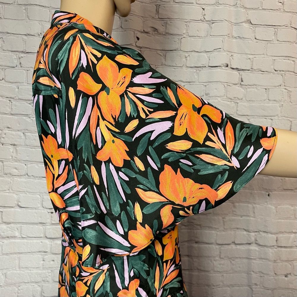 Joie NWT New $428 Joie Joan Silk Midi Floral Dress Size XS Size XS / US 0-2 / IT 36-38 - 9 Thumbnail