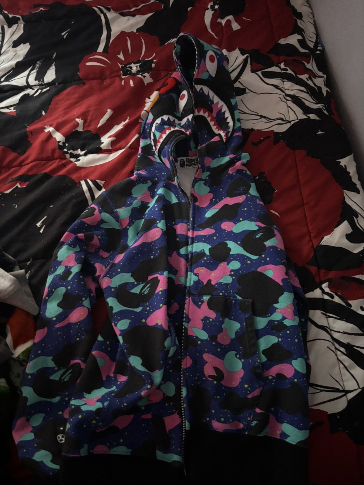 Bape Bape x Kid Cudi Shark Hoodie Size US L / EU 52-54 / 3 - 1 Thumbnail