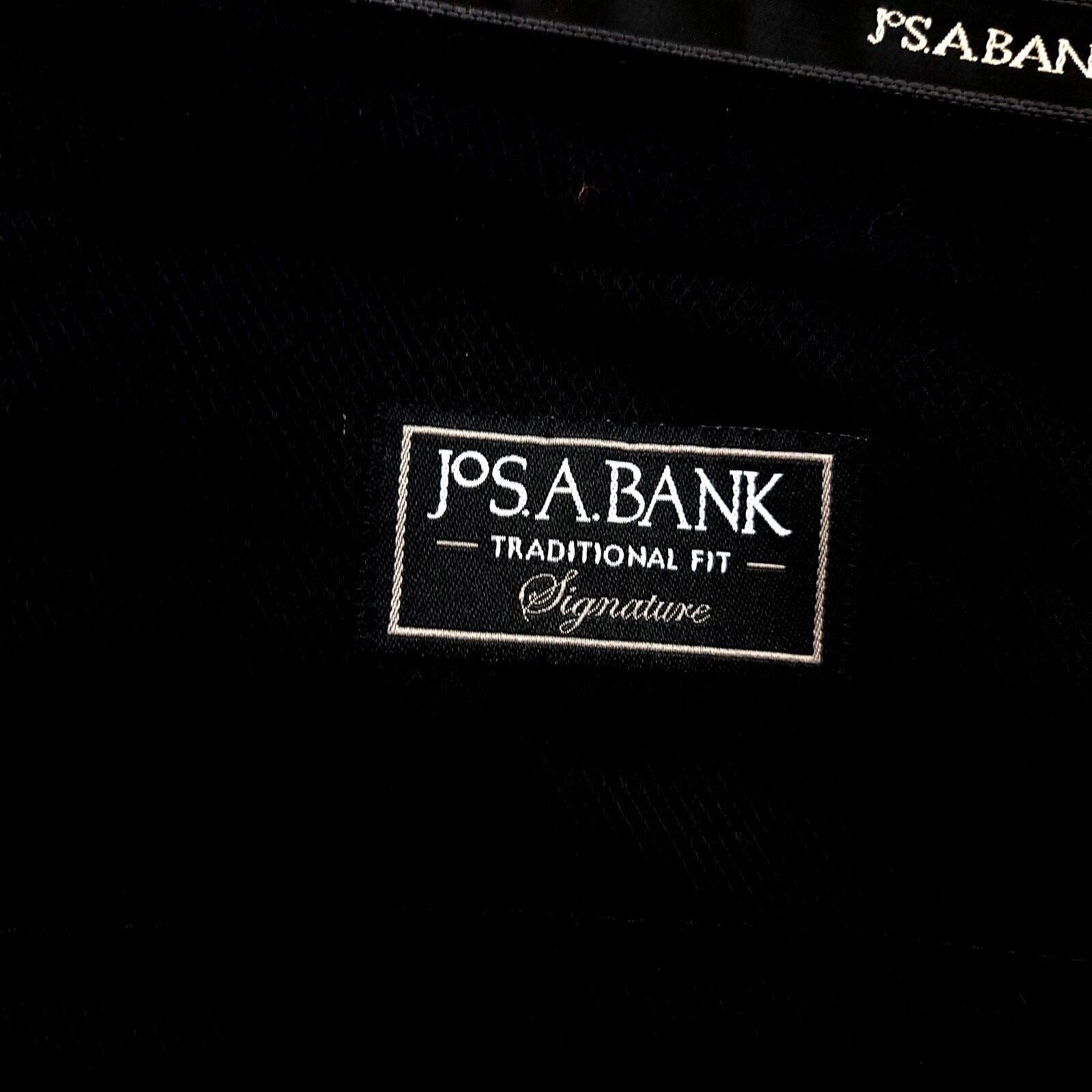 Jos. A. Bank Jos A Bank Traditional Black Wool Pleated Cuffed High Rise D Size 38R - 5 Thumbnail