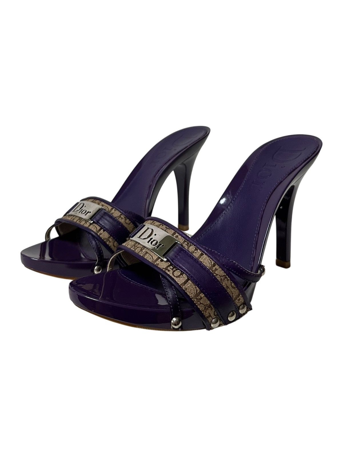 Dior CHRISTIAN DIOR S/S 2005 Diorissimo Street Chic Sandals Size US 8 / IT 38 - 1 Thumbnail