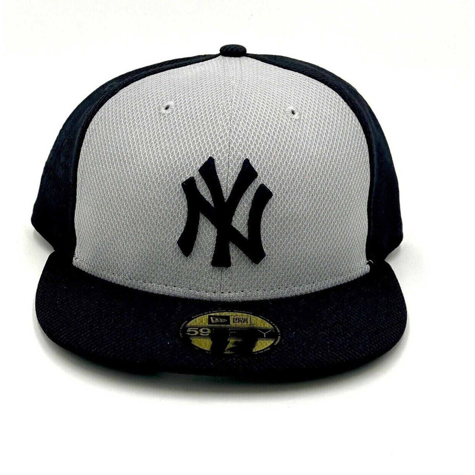 New Era × New York Yankees New York Yankees Authentic New Era Diamond Grey Navy Fitted Size ONE SIZE - 2 Thumbnail