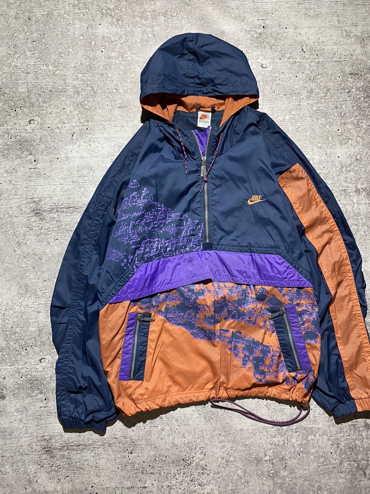 Nike × Vintage Nike Vintage Anorak Jacket Size US XL / EU 56 / 4 - 4 Thumbnail
