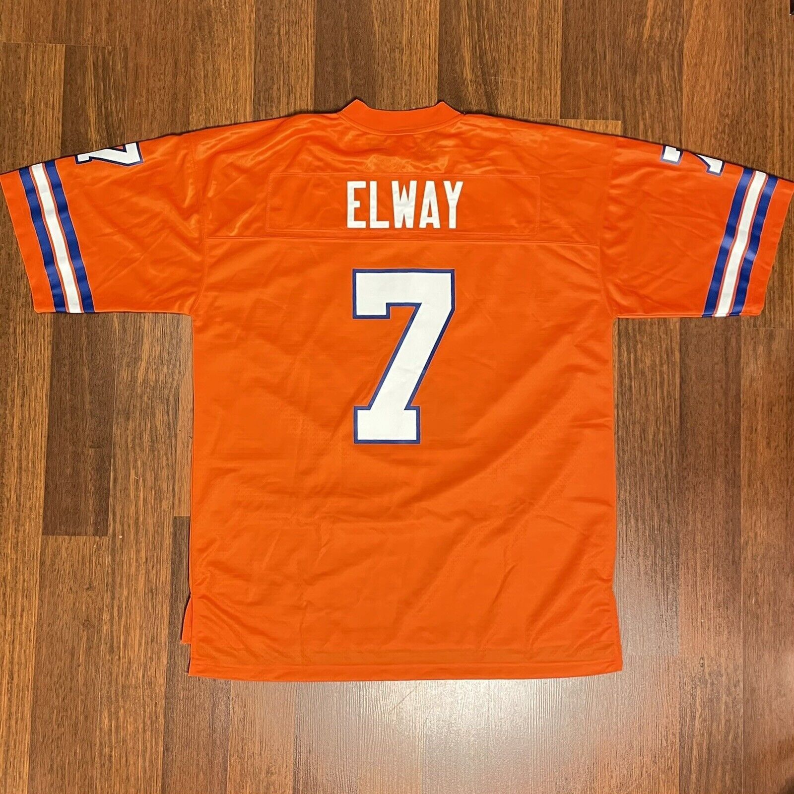 image of Nfl Pro Line Vintage John Elway Replica Jersey Adult Size XL in Orange, Men's