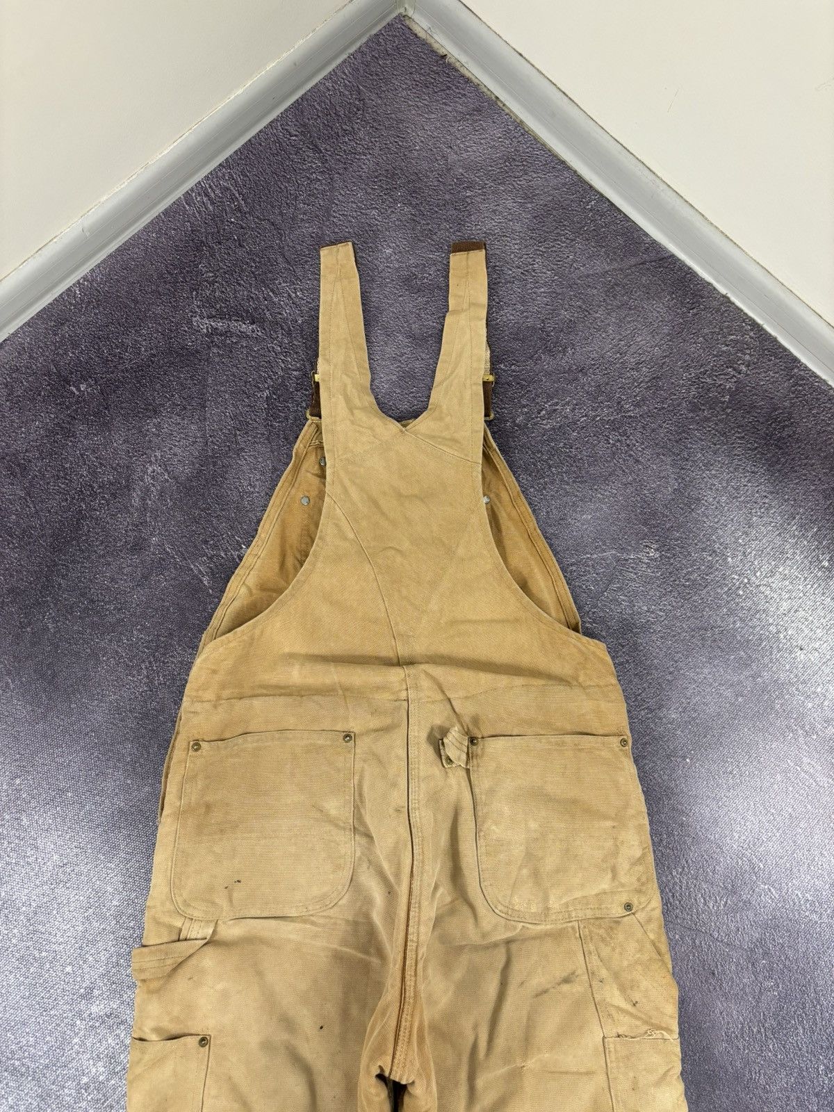 Carhartt Vintage 90s Carhartt Double Knee USA Work Dungaree Overall Size US 34 / EU 50 - 20 Thumbnail