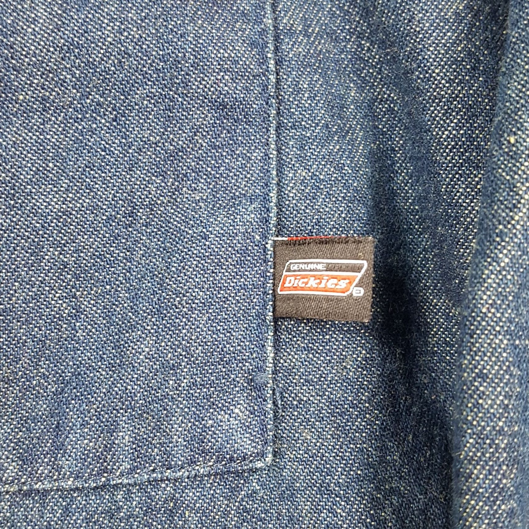 Dickies VINTAGE Dickies Denim Button-Up Shirt Mens 3XL Dark Wash Long Sleeve Workwear Casual 90s Retro USA Size US XXL / EU 58 / 5 - 3 Thumbnail