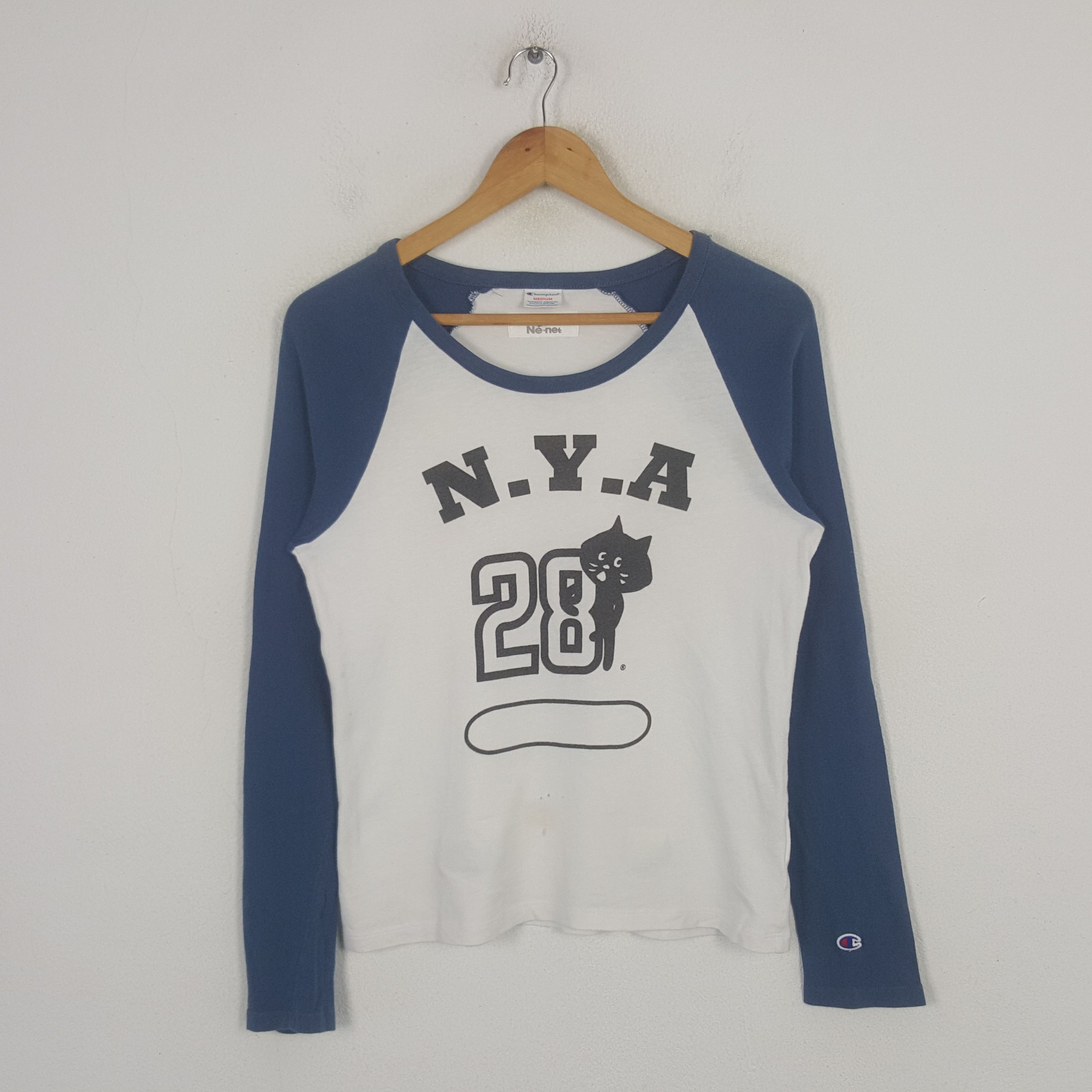Ne-Net Vintage Champion N.Y.A 28 Ne-net Issey Miyake Tshirt C301N3 Size US S / EU 44-46 / 1 - 1 Thumbnail
