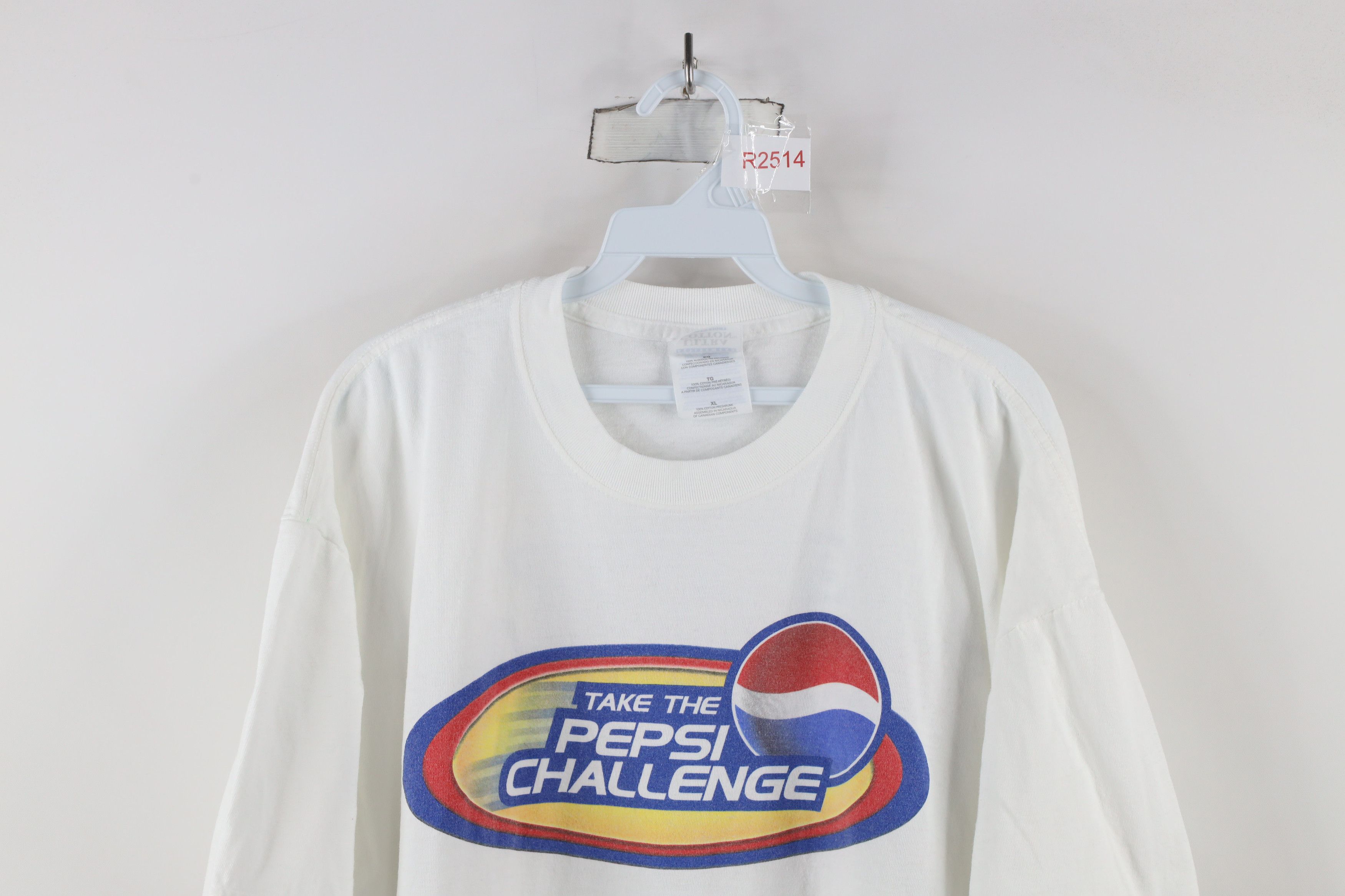 Vintage Vintage 90s Spell Take the Pepsi Challenge Soda Pop T-Shirt Size US XL / EU 56 / 4 - 2 Thumbnail