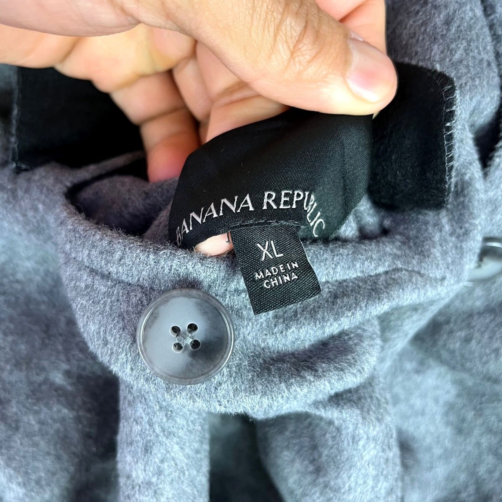 Banana Republic Banana Republic Mens Coat Black Gray Reversible Overcoat Wool Workwear Soft XL Overcoat Wool Black Gray Reversible Workwear Mens Coat XL Mens Size US XL / EU 56 / 4 - 7 Thumbnail
