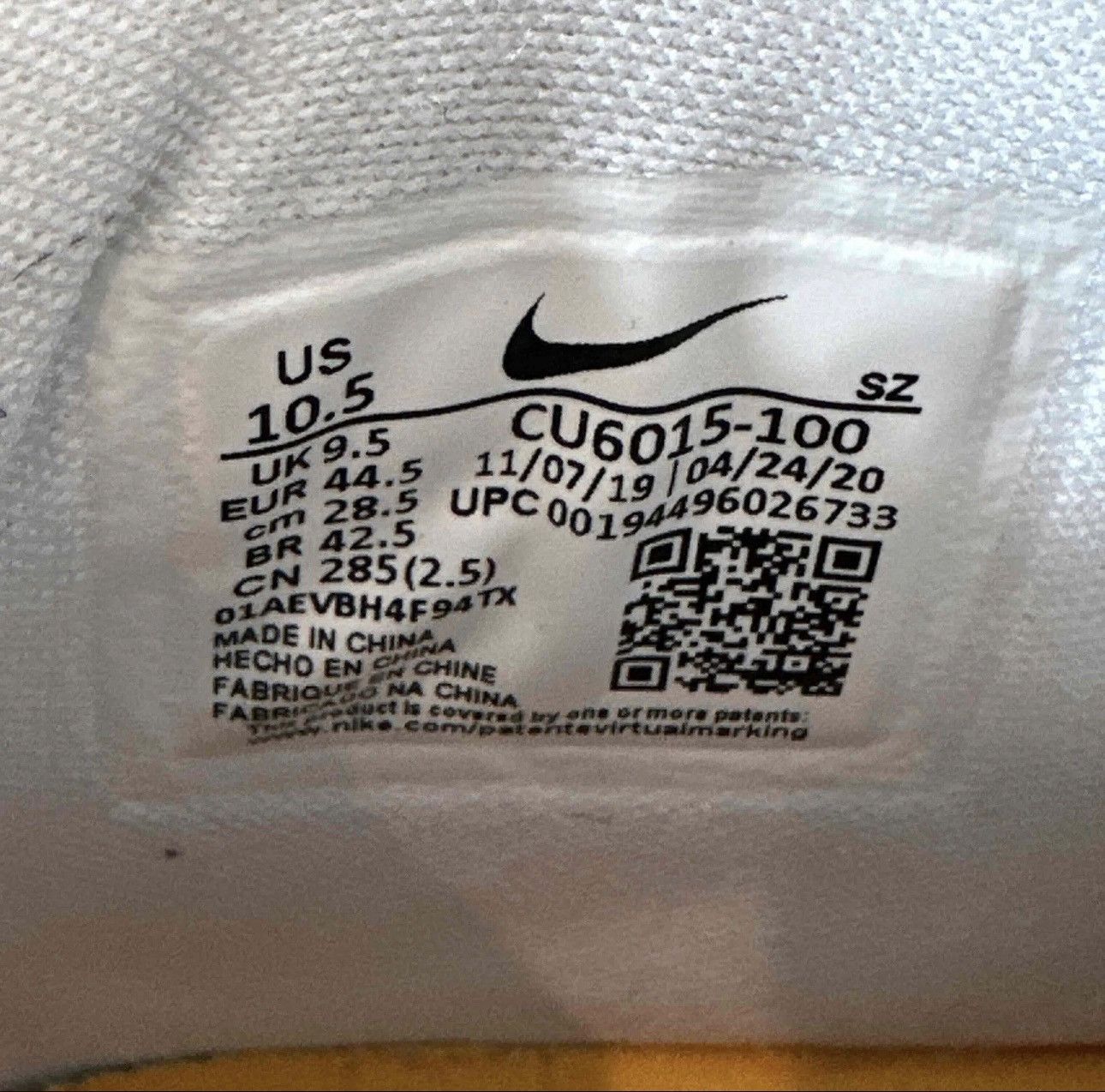Nike × Off-White Nike Air Rubber Dunk Off-White UNC Size US 10.5 / EU 43-44 - 7 Thumbnail