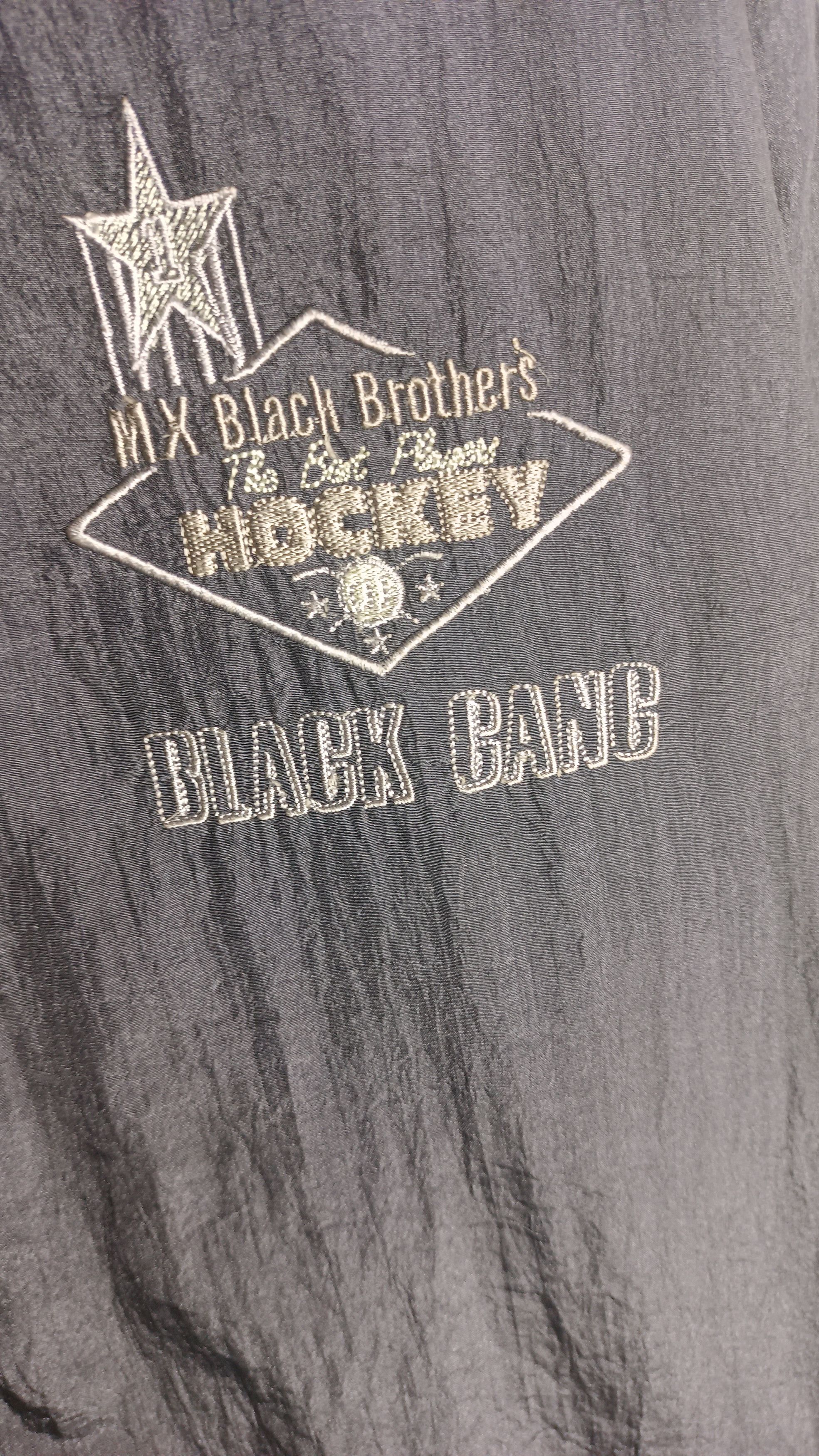 Japanese Brand MX BLACK BROTHER HOCKEY BLACK GANG LIGHT JACKET Size US XL / EU 56 / 4 - 3 Thumbnail
