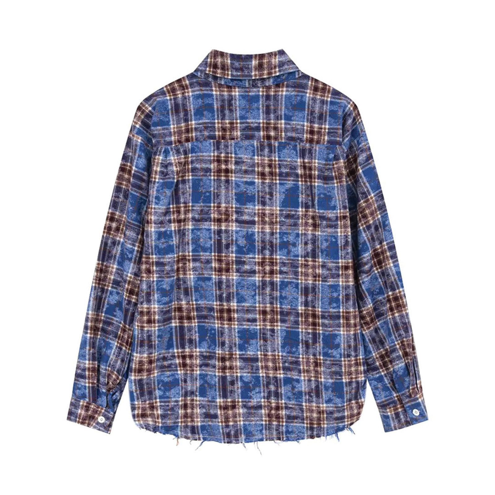 Other Bleached Plaid Zipper Shirt Size US M / EU 48-50 / 2 - 2 Thumbnail