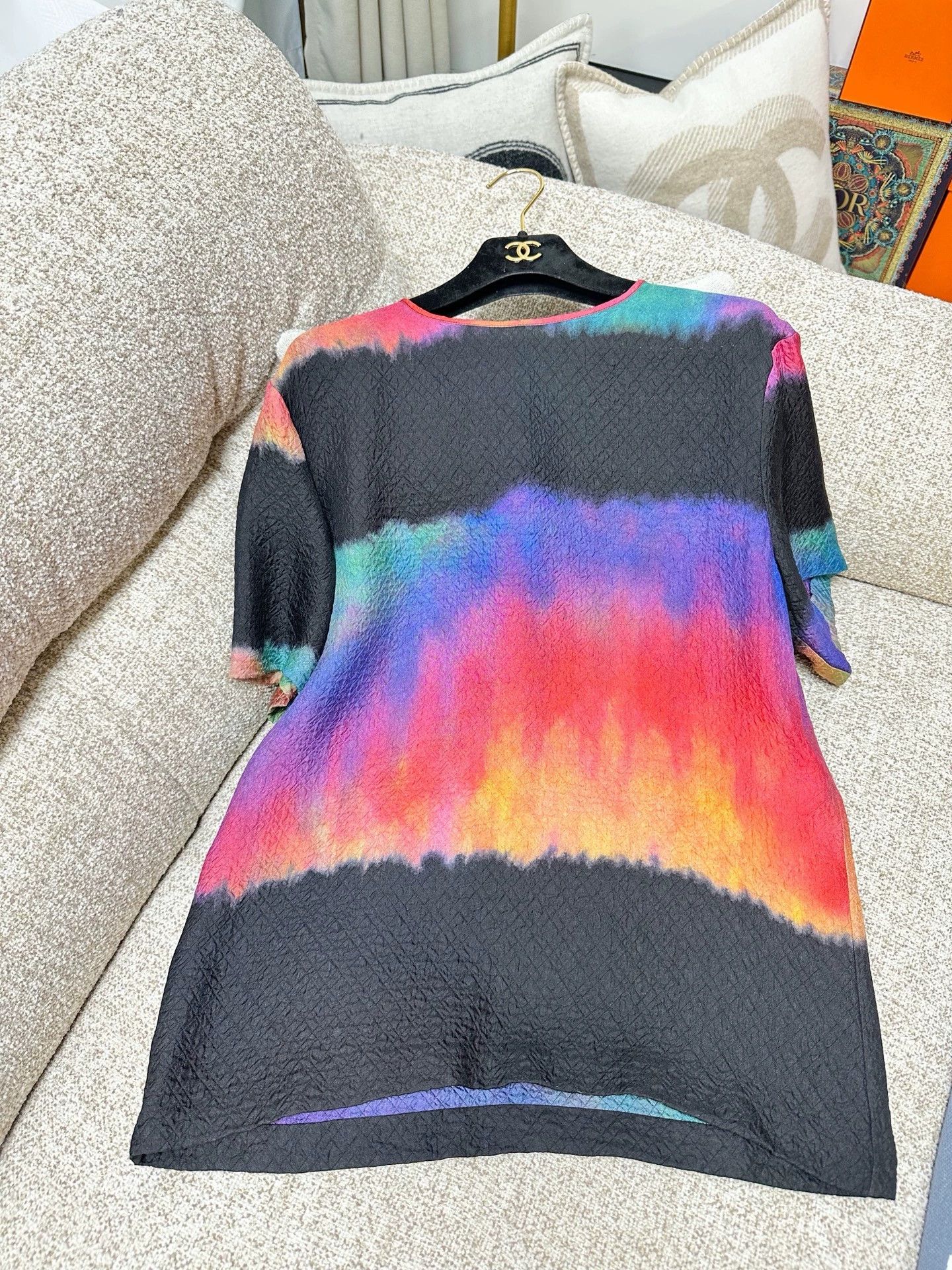Chanel Chanel 20A Colorful Gradient Short Sleeve Top - dmc Size US L / EU 52-54 / 3 - 1 Thumbnail