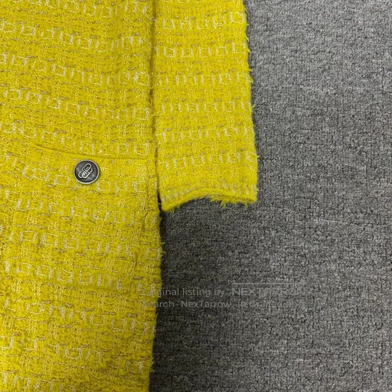 Balenciaga Balenciaga Single-Breasted Coarse Knit Tweed Long Sleeve D Size S / US 4 / IT 40 - 3 Thumbnail