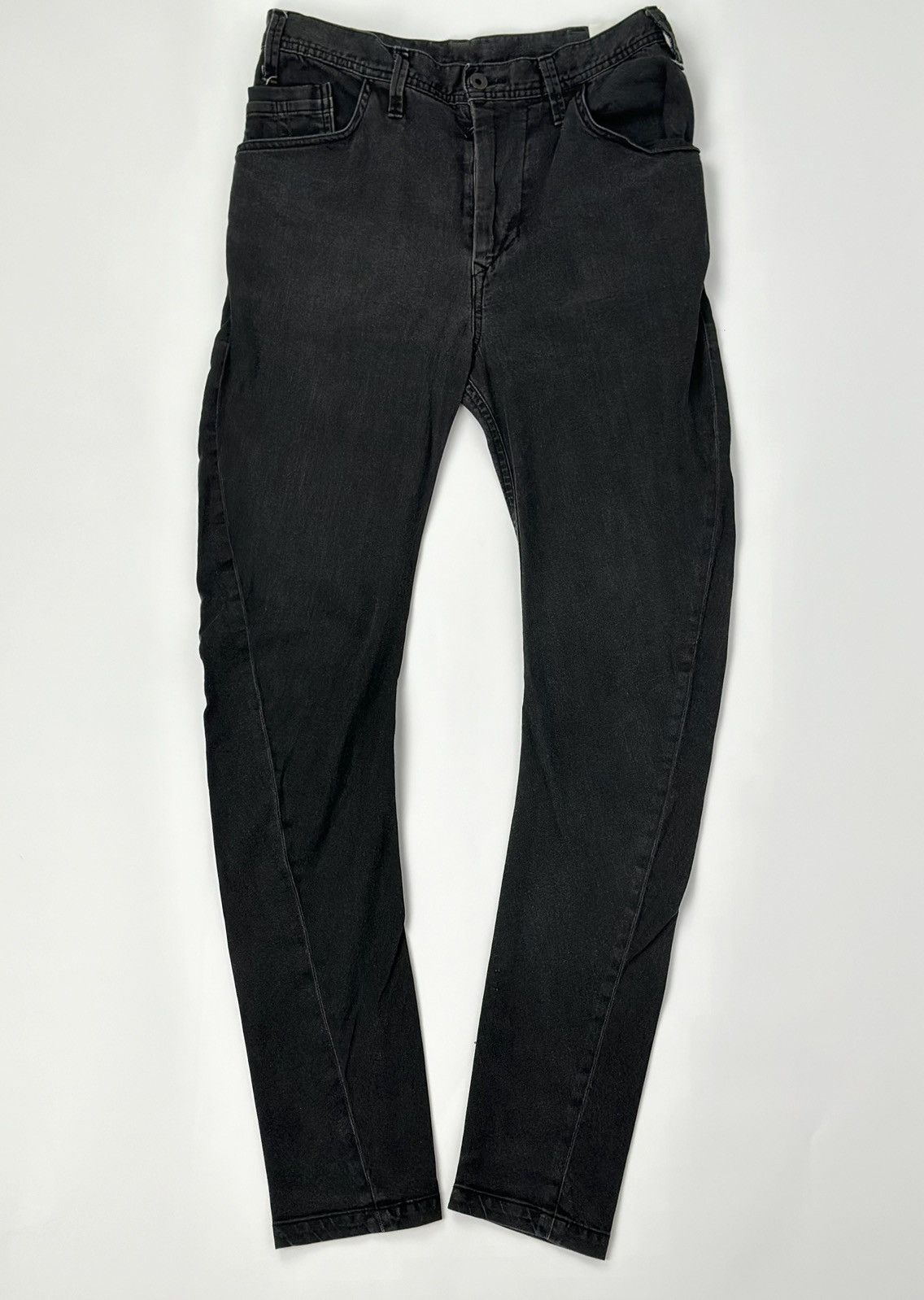 Julius Julius S/S18 Banana Curved 6oz Stretch Denim in Washed