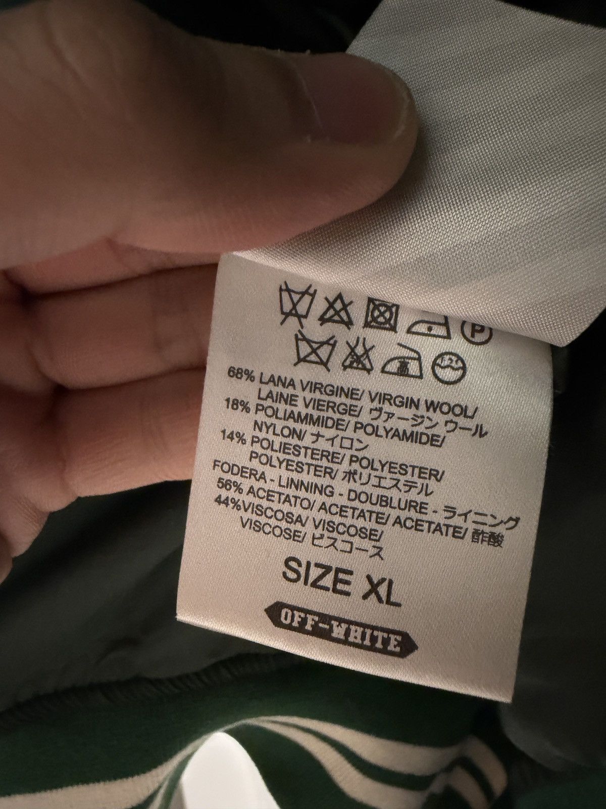 Off-White Off-White Meadow Heights F/W 2015/2016 Varsity Jacket Size US XL / EU 56 / 4 - 5 Thumbnail