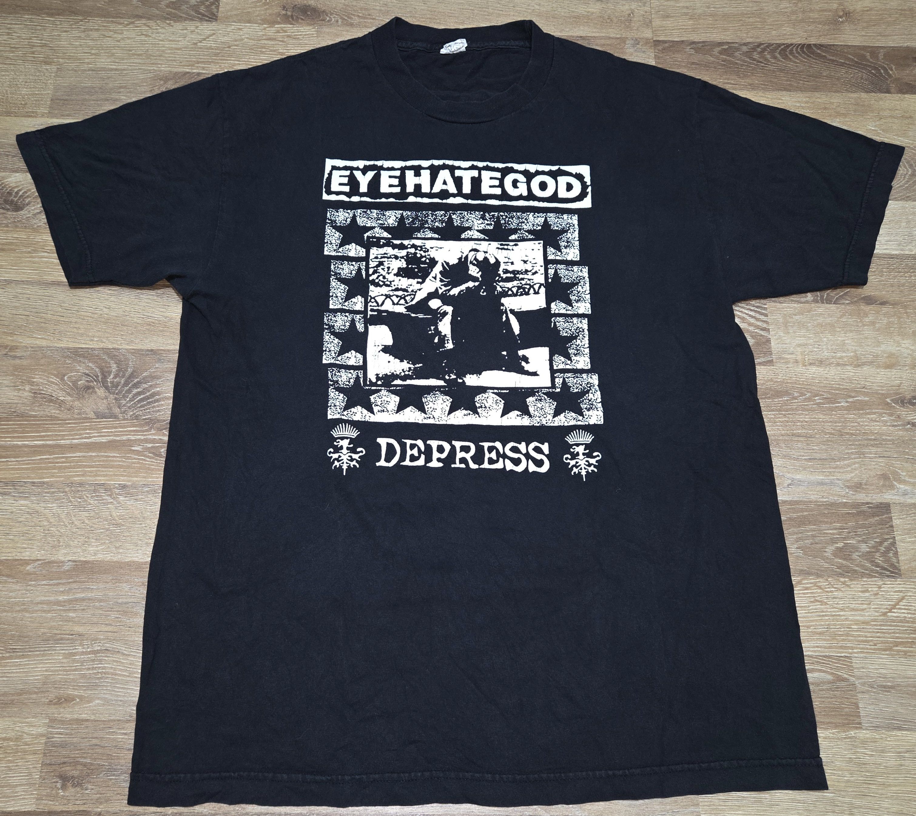 Band Tees × Vintage Vintage OG Metal Band Eyehategod Depress Nihilistic T Shirt Size US L / EU 52-54 / 3 - 1 Thumbnail