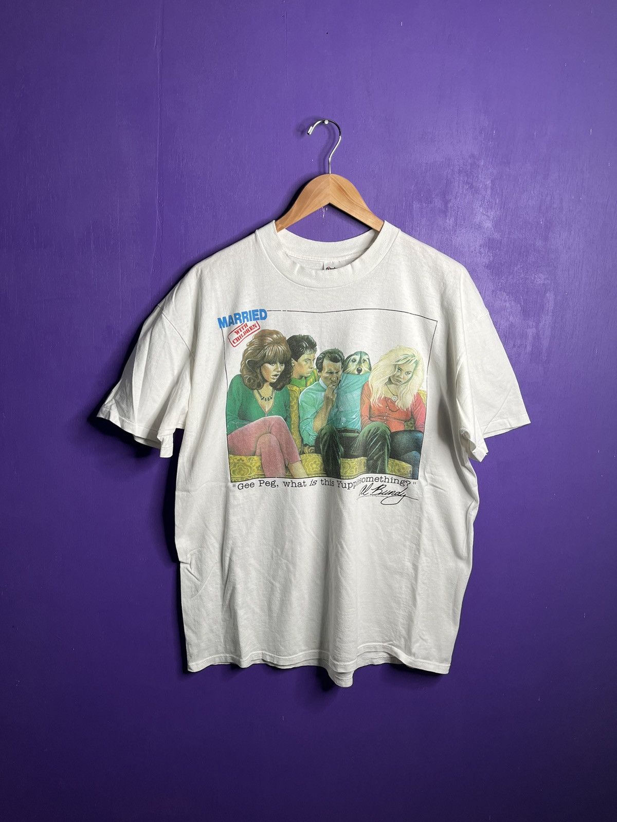 Vintage 1987 Married with children family t-shirt