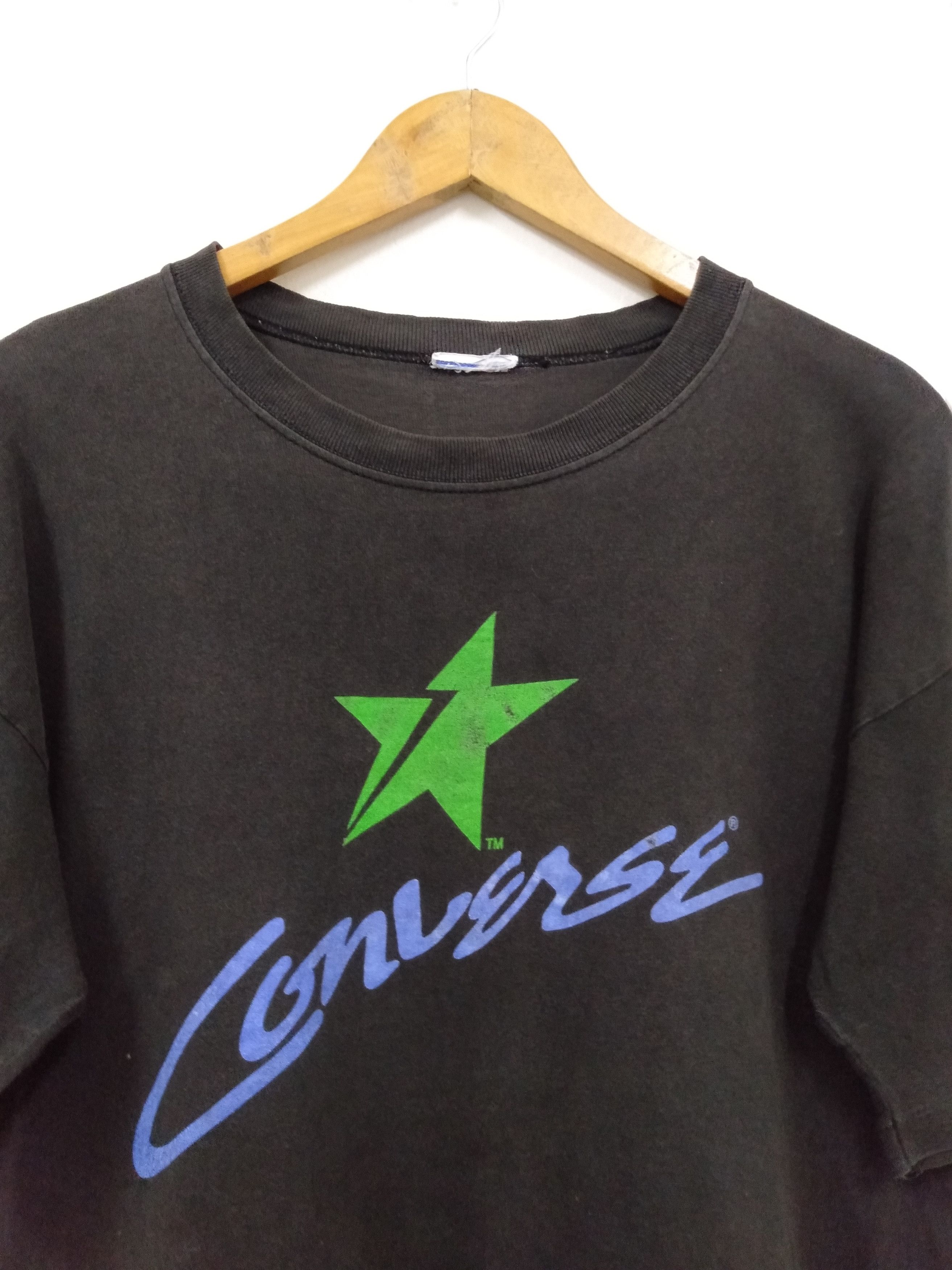 Converse Vintage 90s Converse All Star promo t shirt Single stich Size US L / EU 52-54 / 3 - 6 Thumbnail