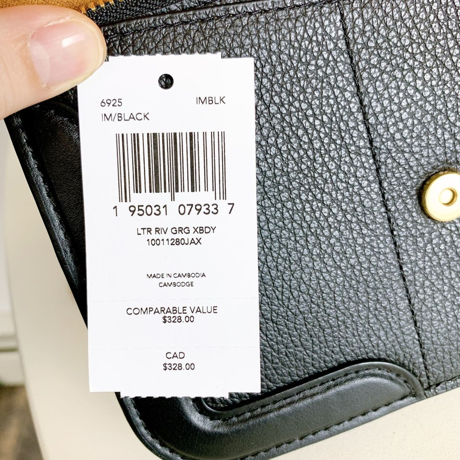 Coach Coach 6925 Georgie Crossbody With Rivets IN BLACK Size ONE SIZE - 6 Thumbnail