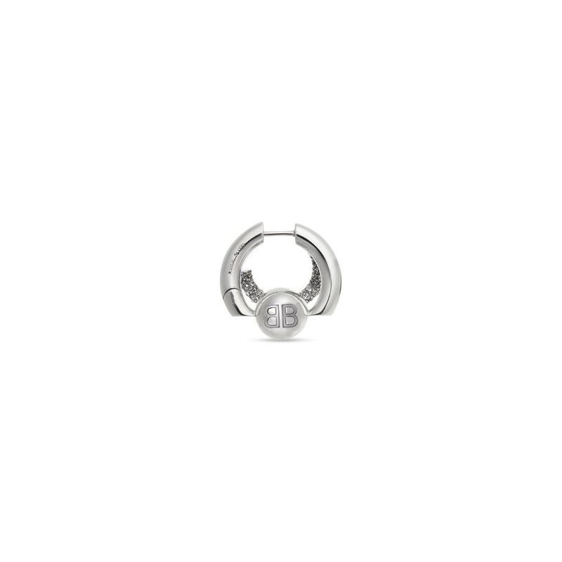 Balenciaga oc11z0226 Cut Double Earring in Silver Size ONE SIZE - 2 Thumbnail