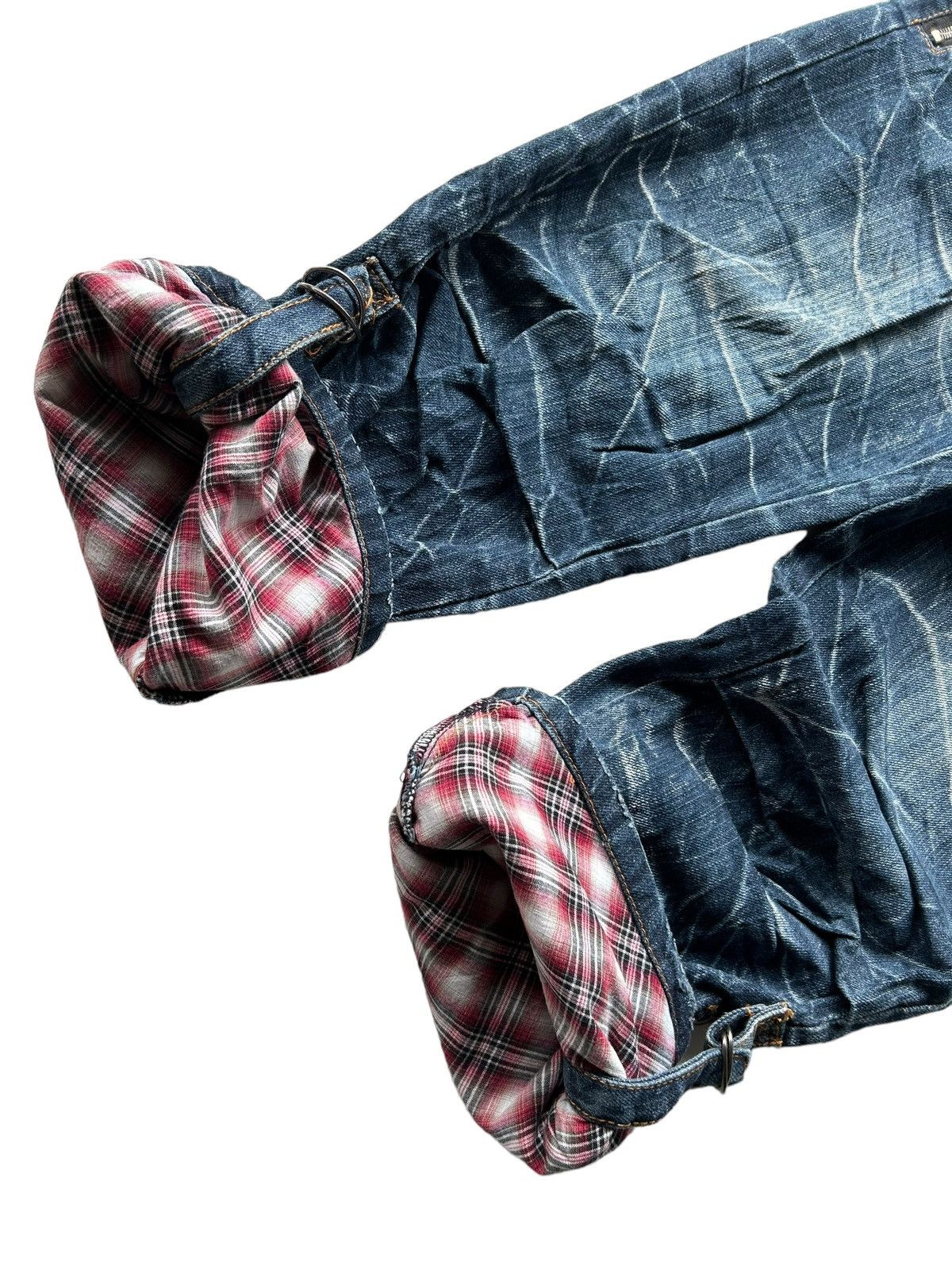 Japanese Brand × Kapital × Vintage NYLAUS Crazy Punk Bondage Denim Style ☠️ Size US 30 / EU 46 - 7 Thumbnail